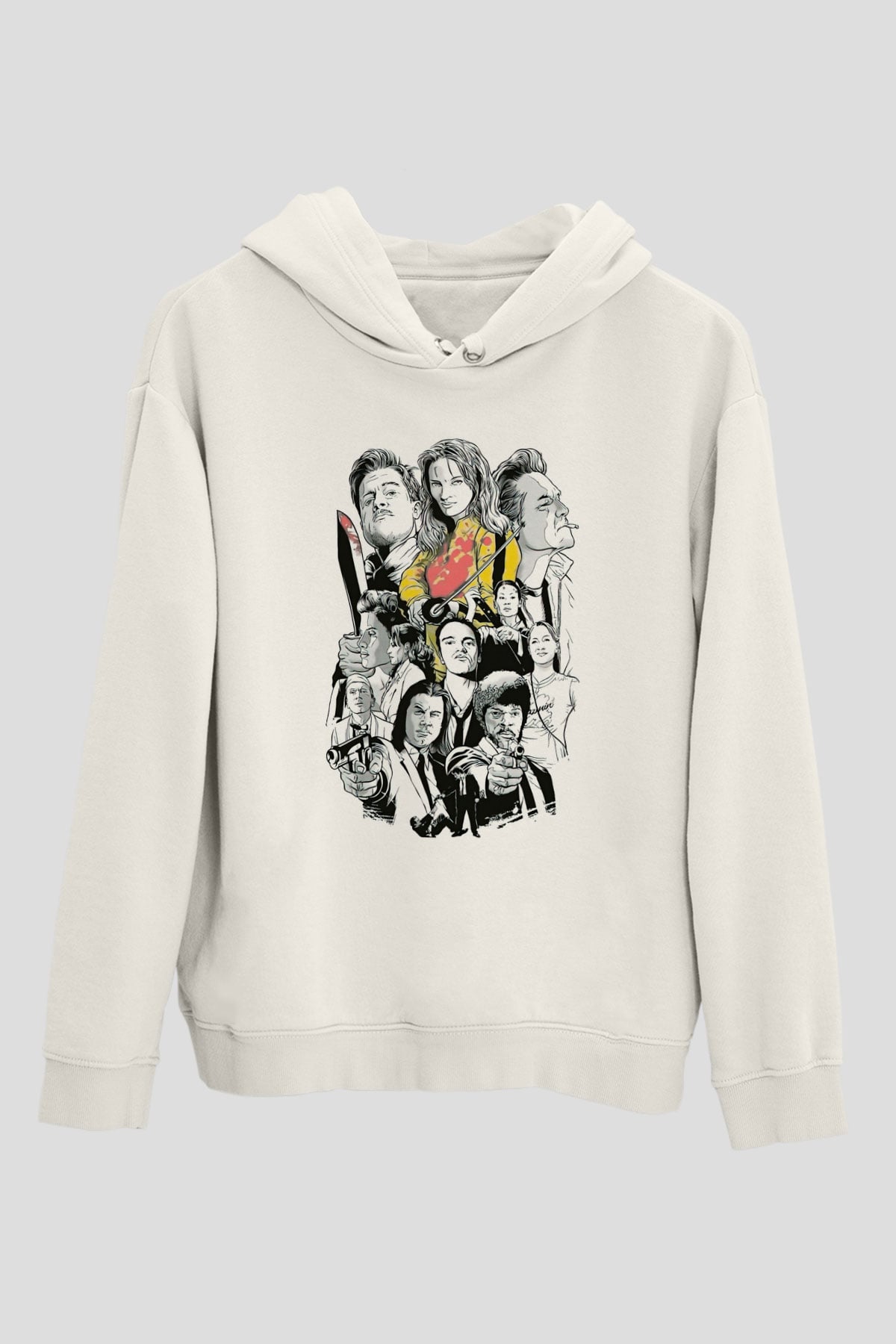 Kill Bill Beyaz Unisex Hoodie
