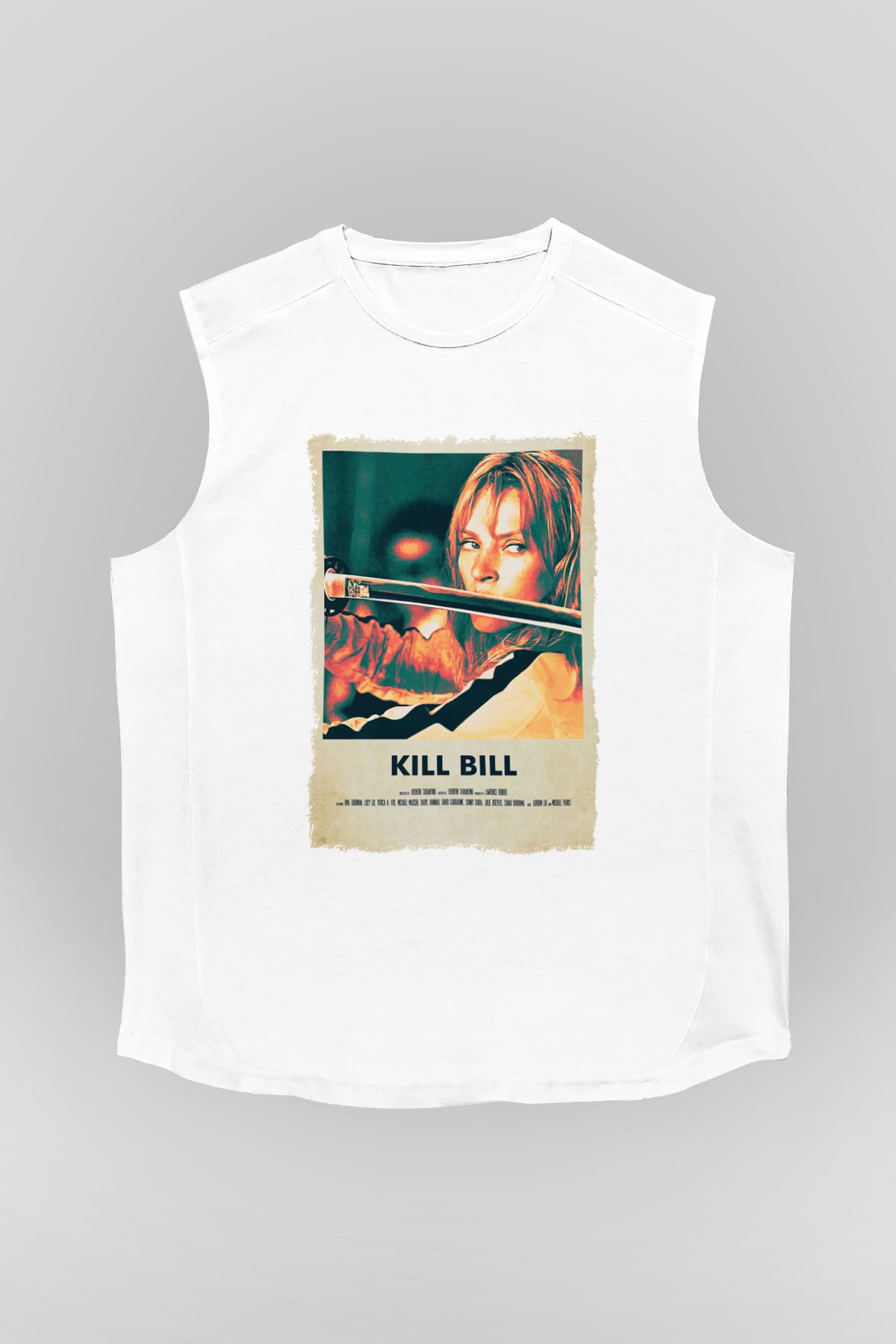 Kill Bill Beyaz Unisex Kolsuz Tişört