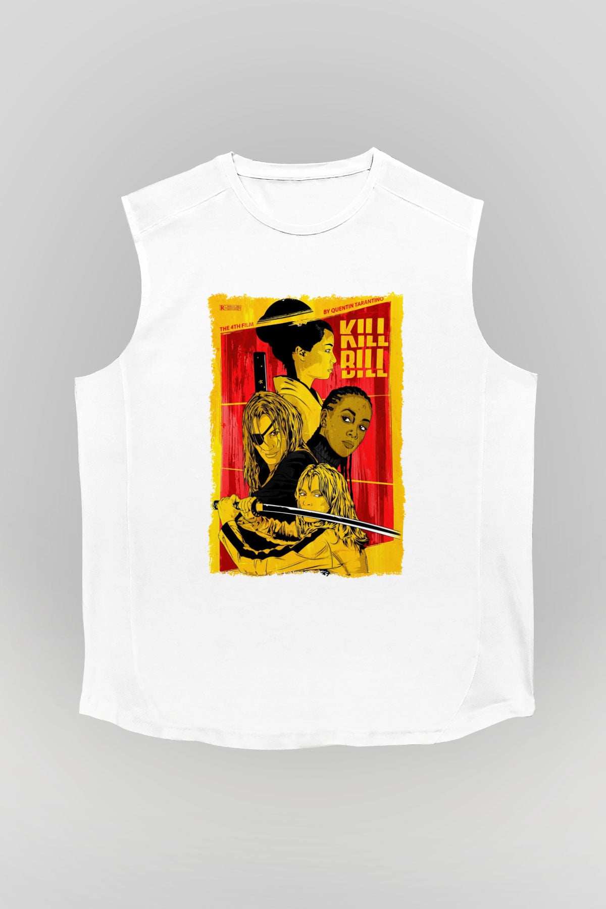 Kill Bill Beyaz Unisex Kolsuz Tişört