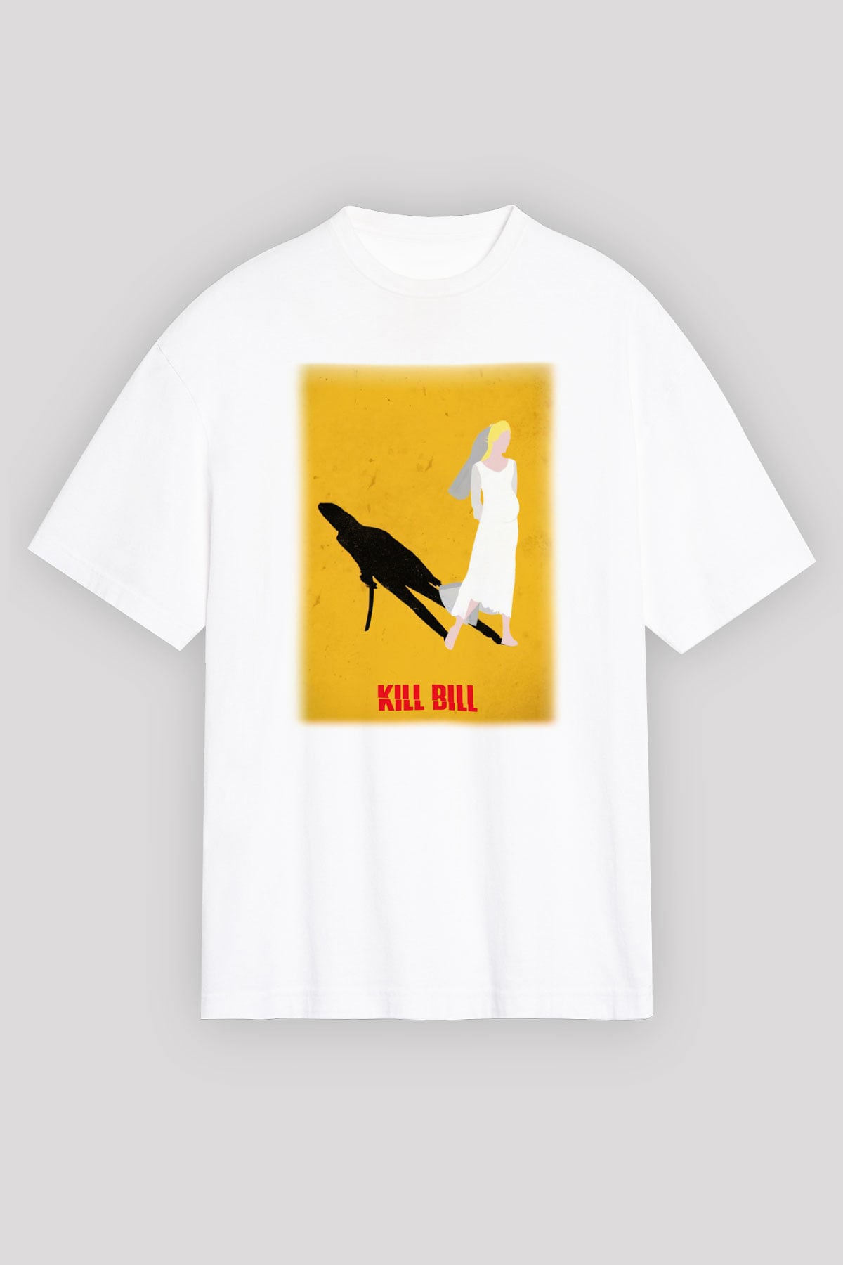 Kill Bill Beyaz Unisex Oversize Tişört T-Shirt