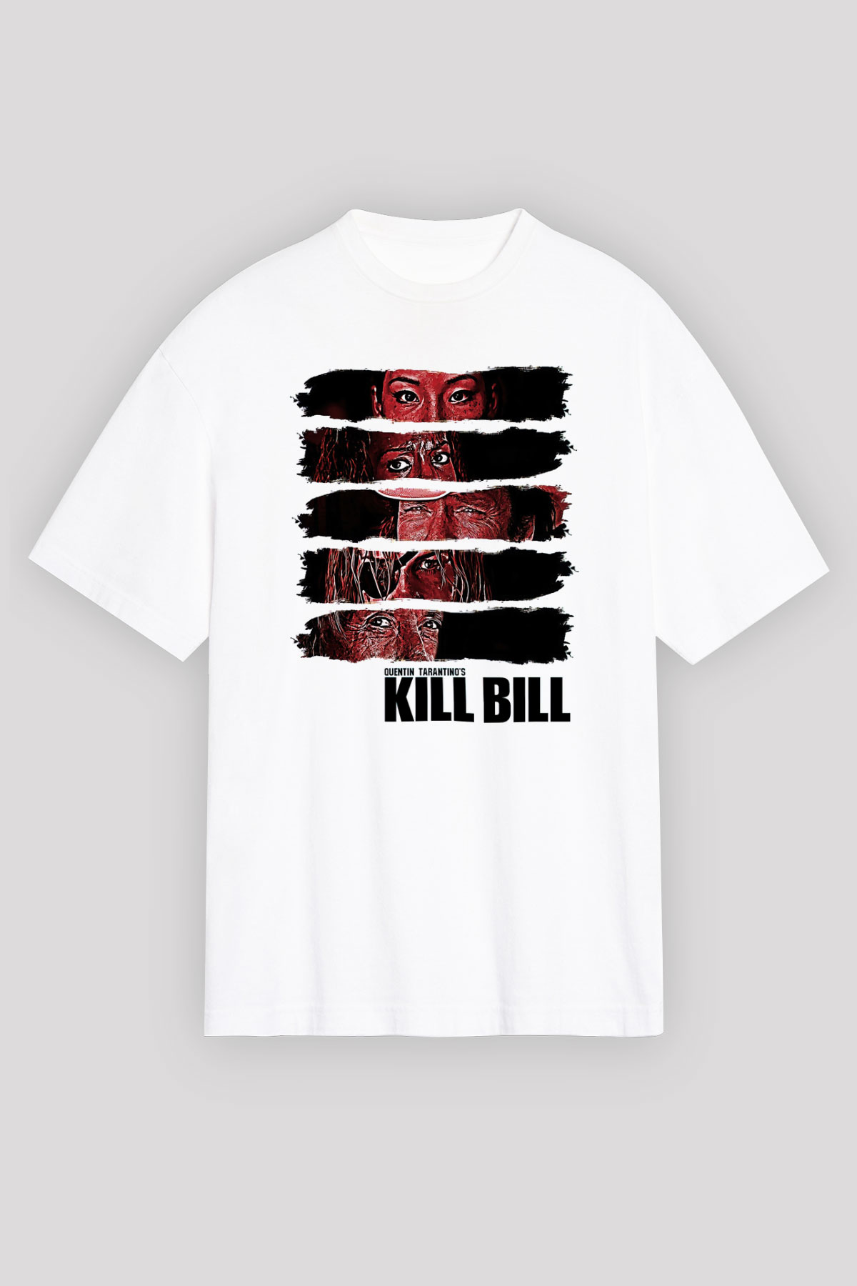 Kill Bill Beyaz Unisex Oversize Tişört T-Shirt