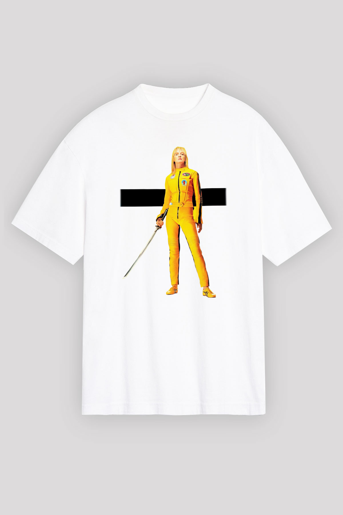 Kill Bill Beyaz Unisex Oversize Tişört T-Shirt