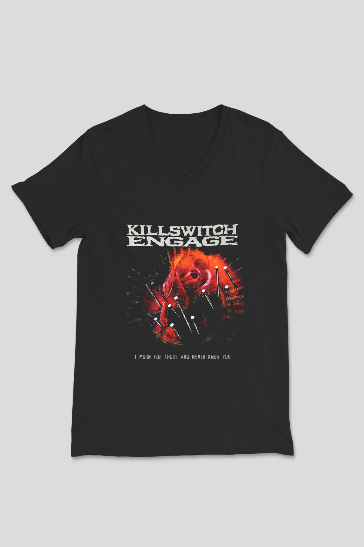 Killswitch Engage Siyah Unisex V Yaka Tişört T-Shirt