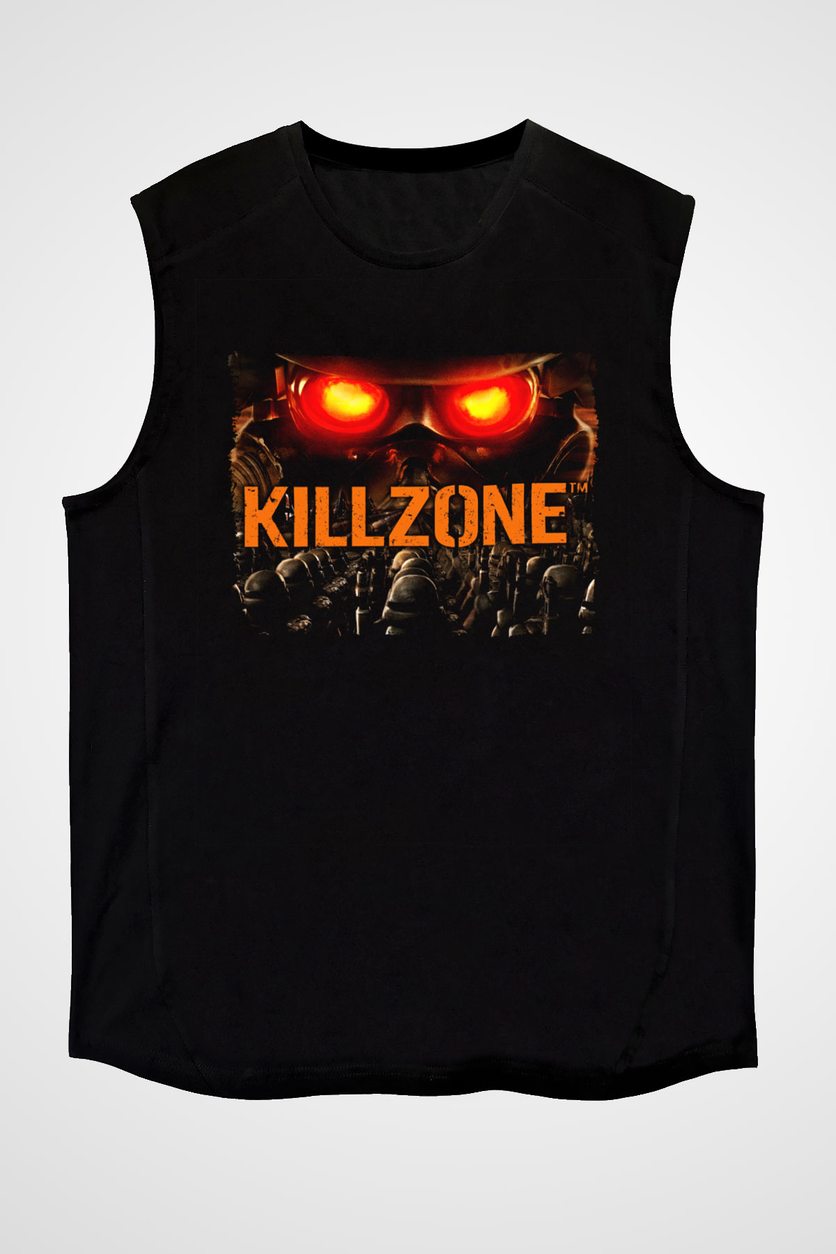 Killzone Siyah Unisex Kolsuz Tişört