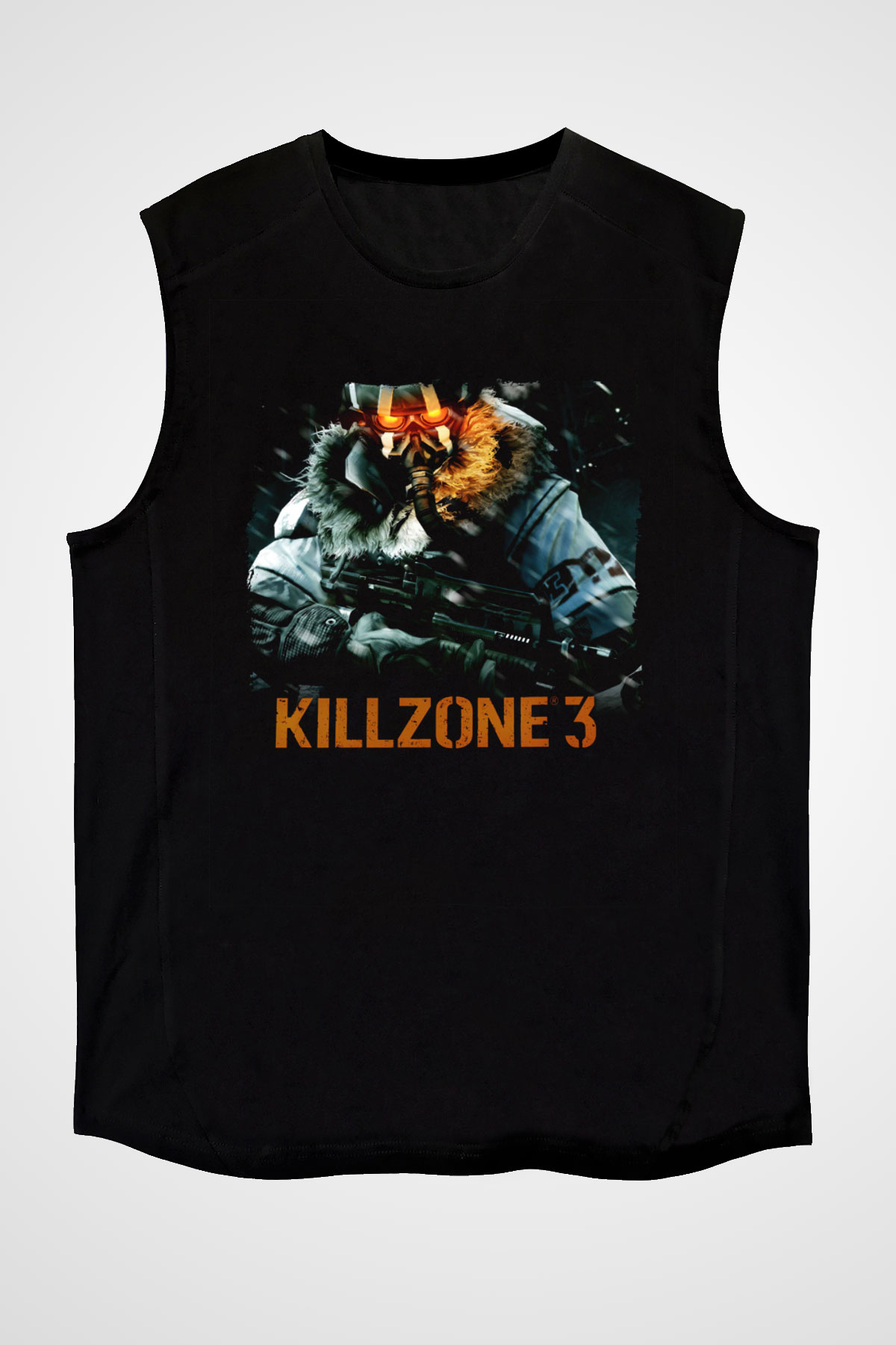 Killzone Siyah Unisex Kolsuz Tişört
