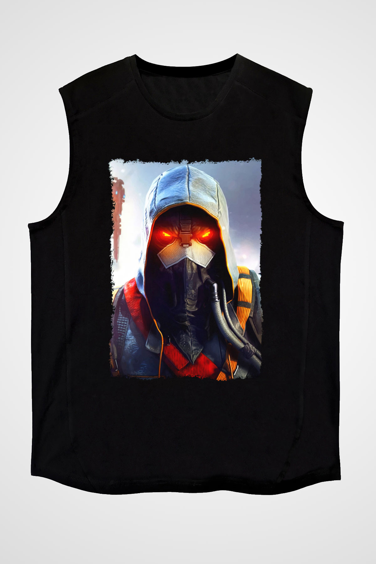 Killzone Siyah Unisex Kolsuz Tişört