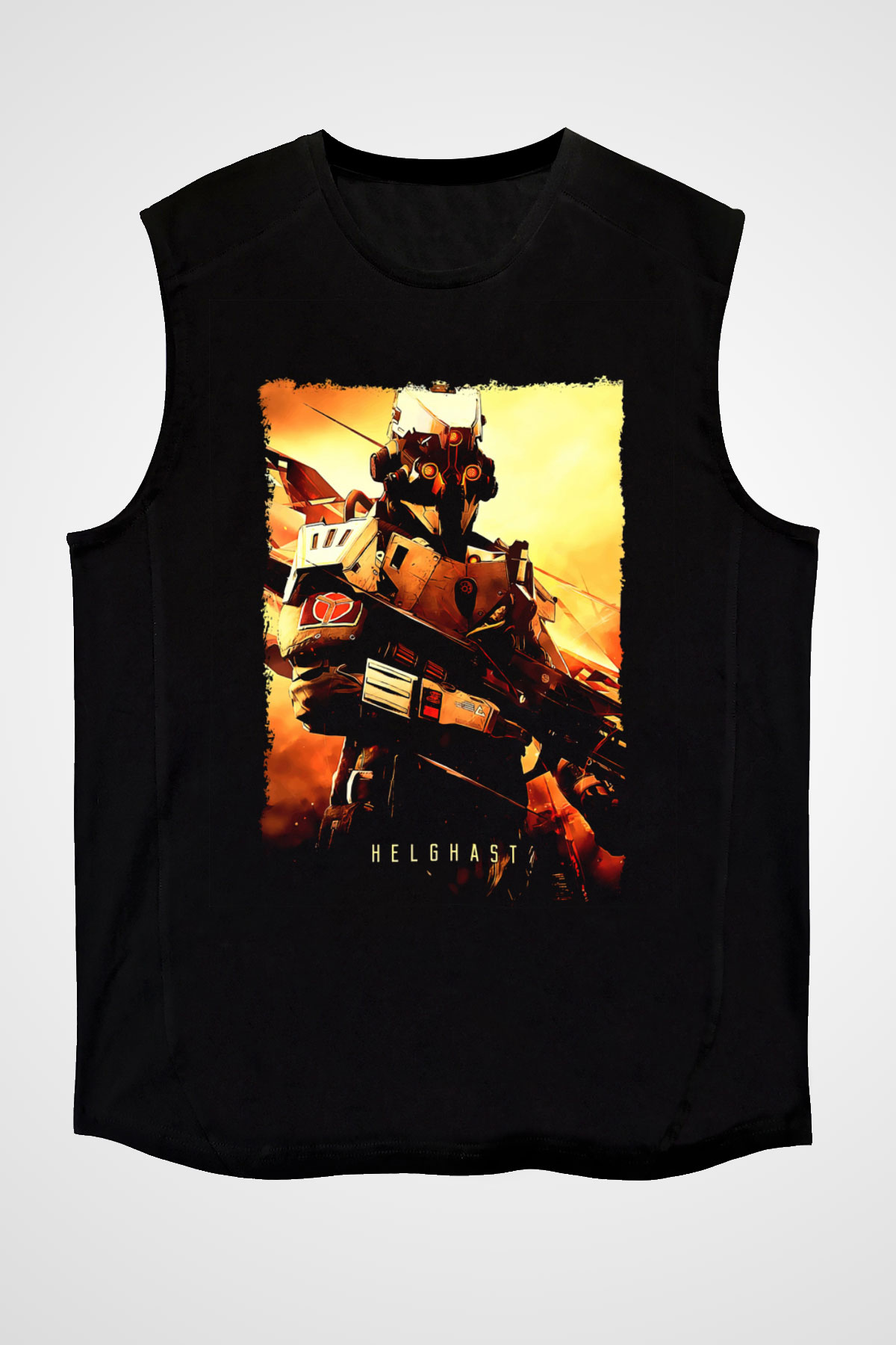 Killzone Siyah Unisex Kolsuz Tişört