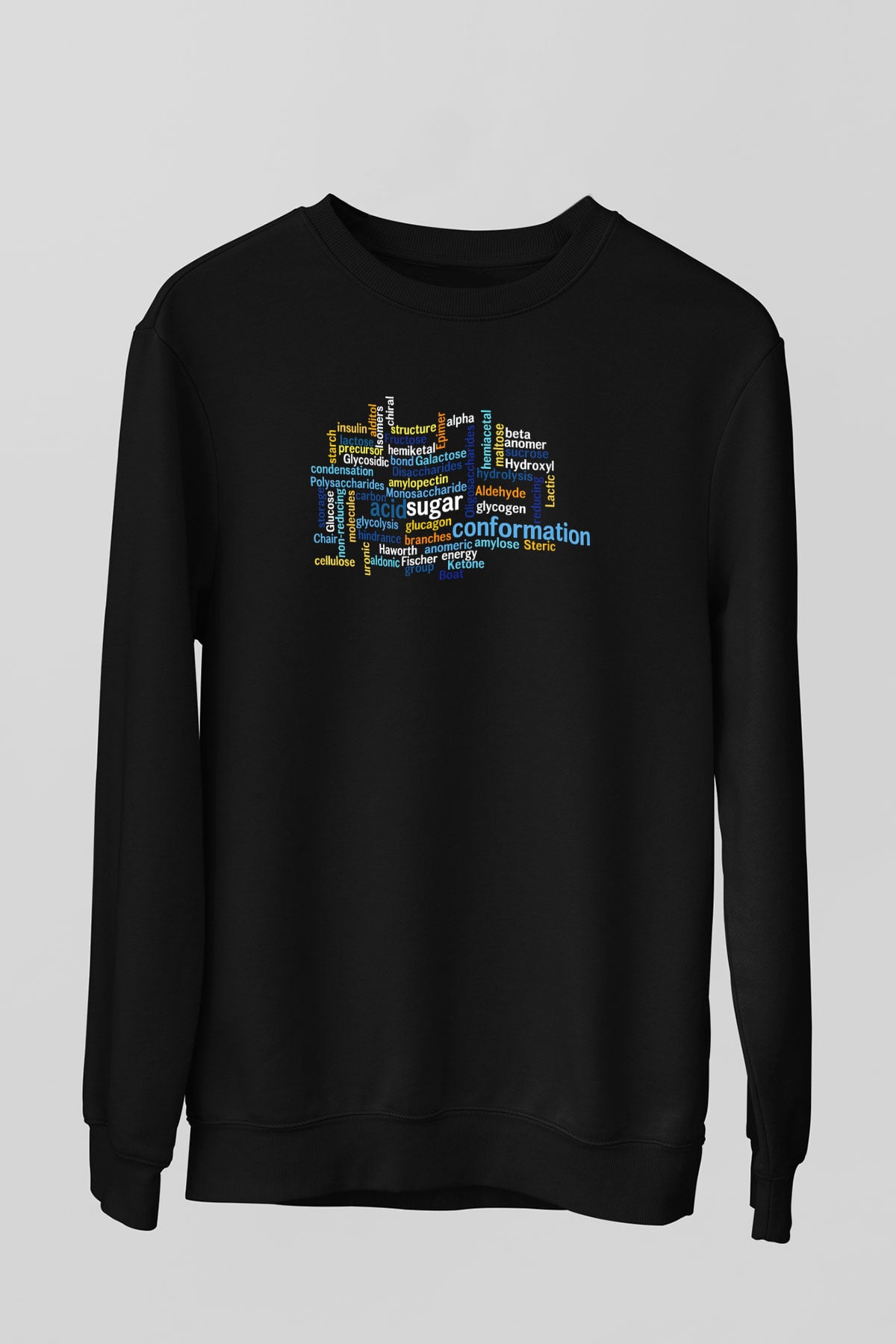 Kimyager Siyah Unisex Sweatshirt