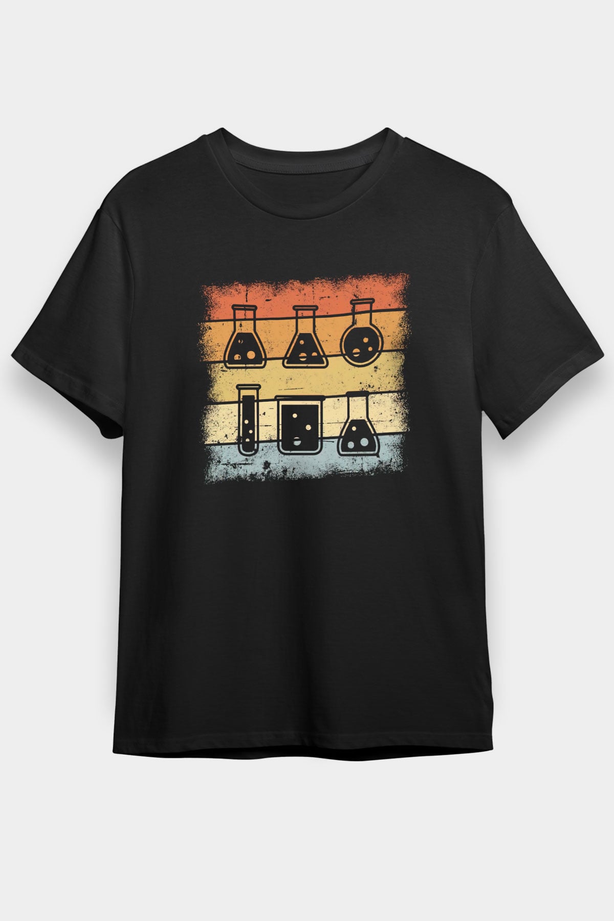 Kimyager Siyah Unisex Tişört T-Shirt - TişörtFabrikası