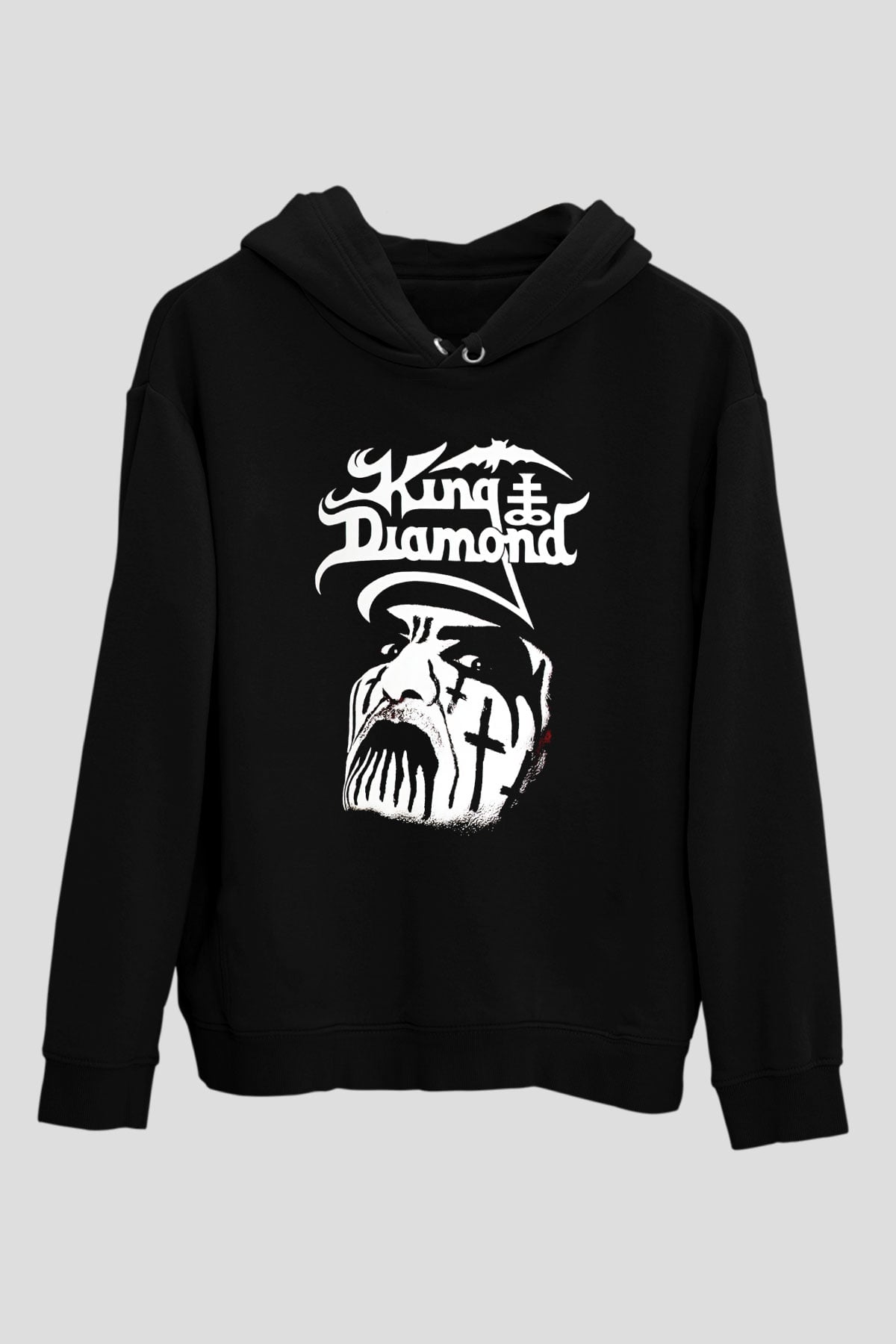 King Diamond Siyah Unisex Hoodie