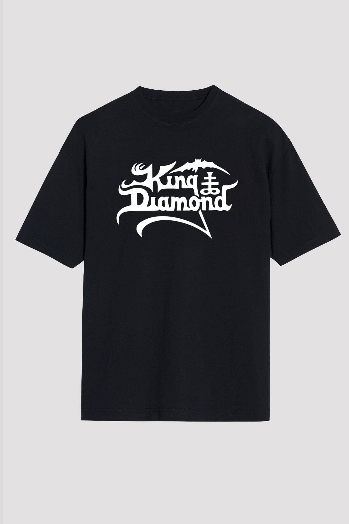 King Diamond Siyah Unisex Oversize Tişört T-Shirt