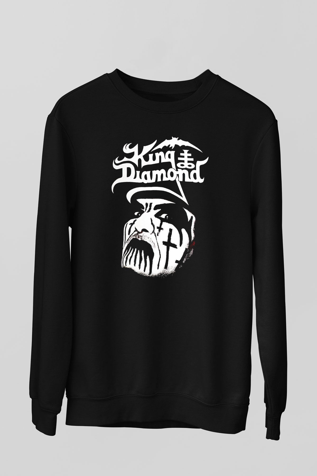 King Diamond Siyah Unisex Sweatshirt