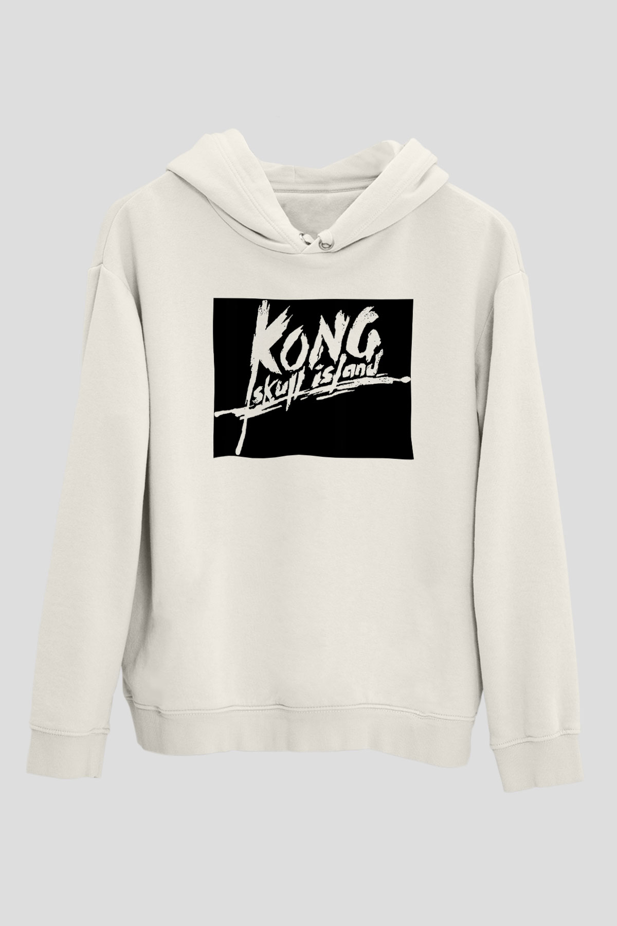 King Kong Beyaz Unisex Hoodie