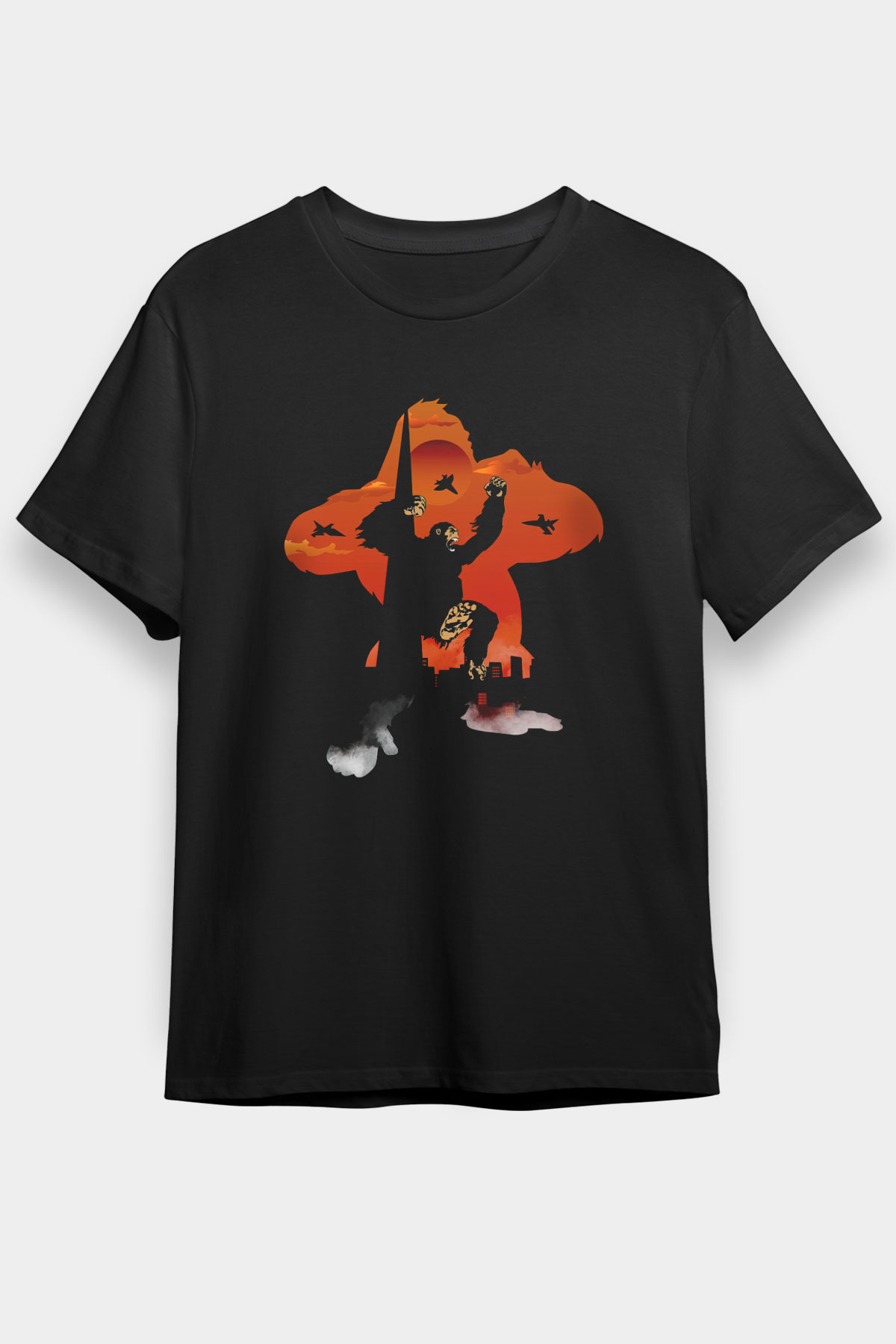 King Kong Siyah Unisex Graphic Tee - STREETWEAR