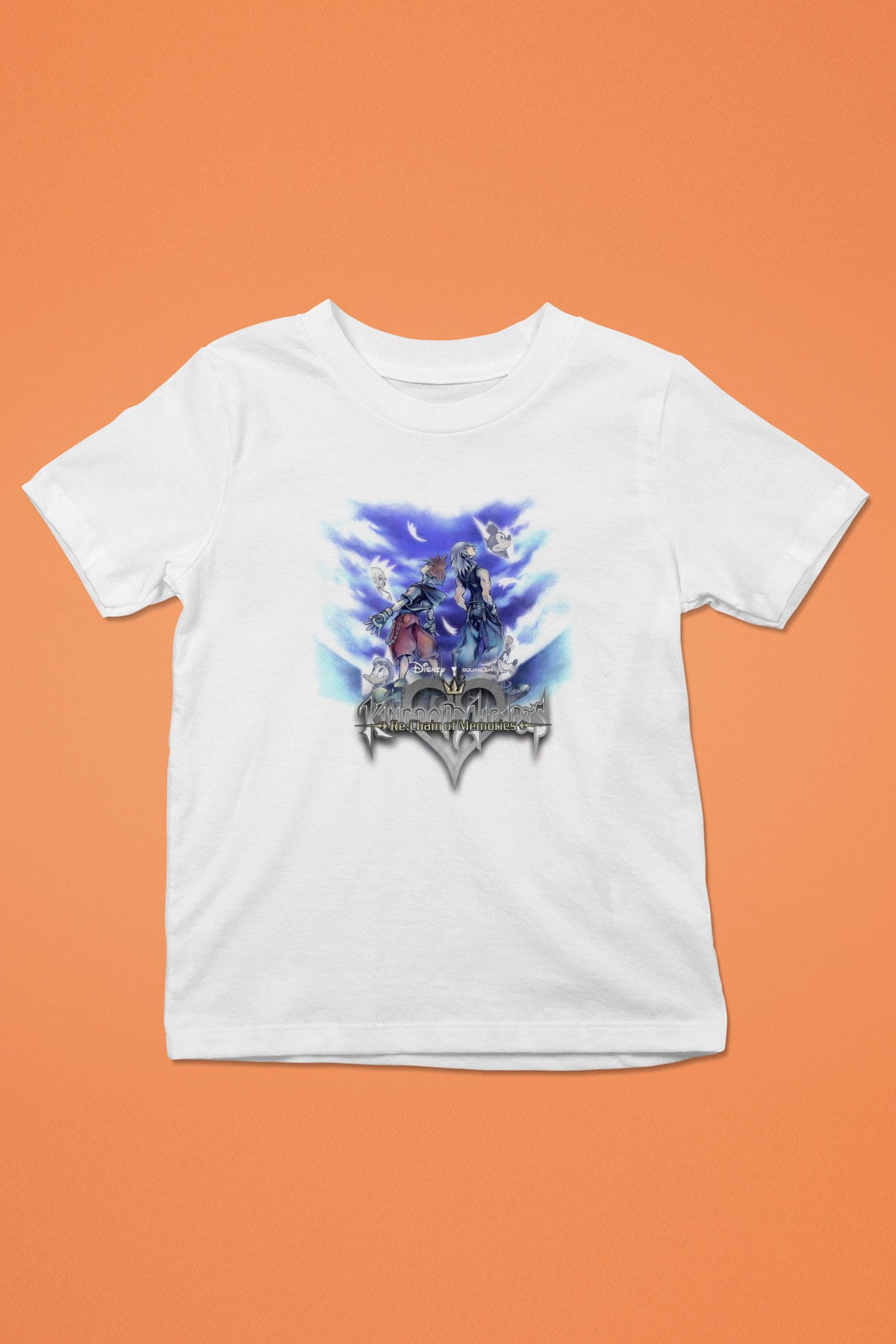 Kingdom Hearts Beyaz Unisex Çocuk Tişört