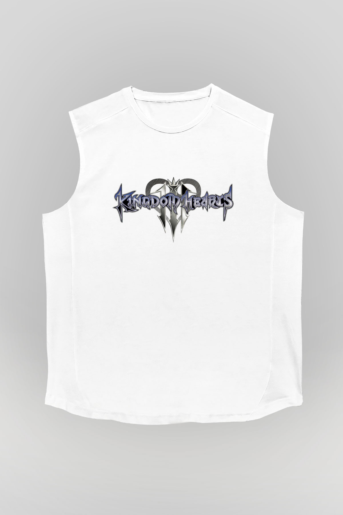 Kingdom Hearts Beyaz Unisex Kolsuz Tişört