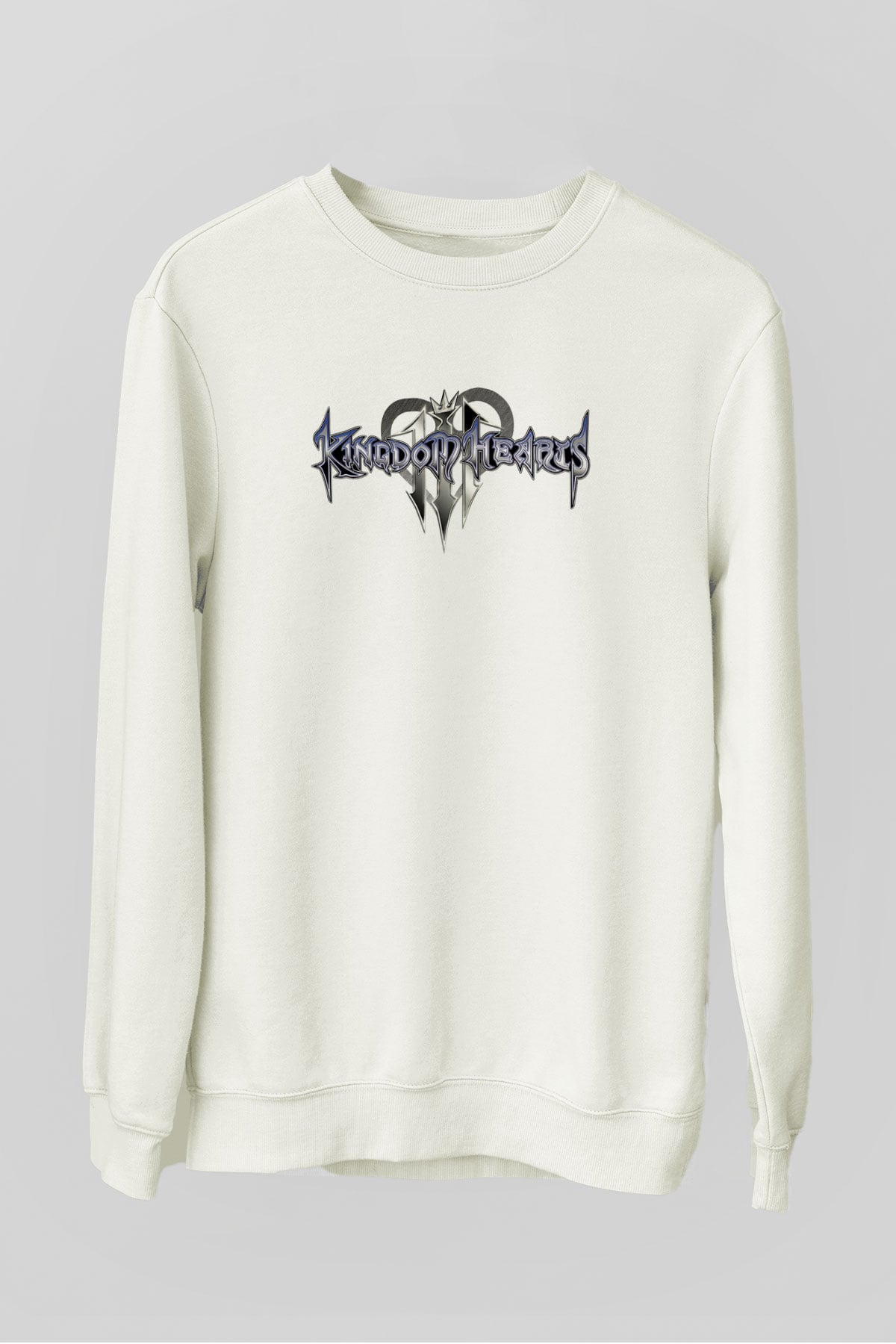 Kingdom Hearts Beyaz Unisex Sweatshirt