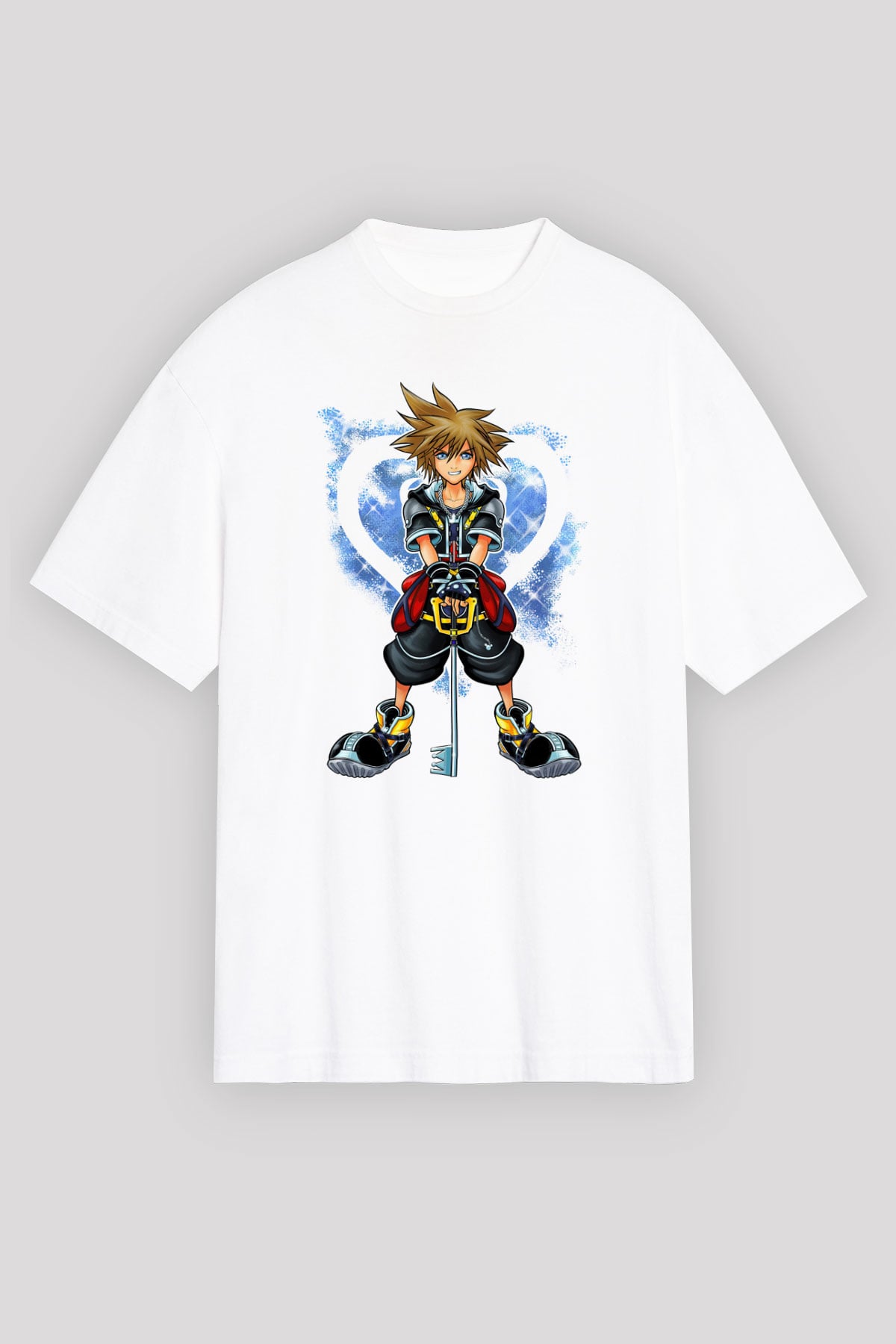 Kingdom Hearts Beyaz Unisex Tişört T-Shirt