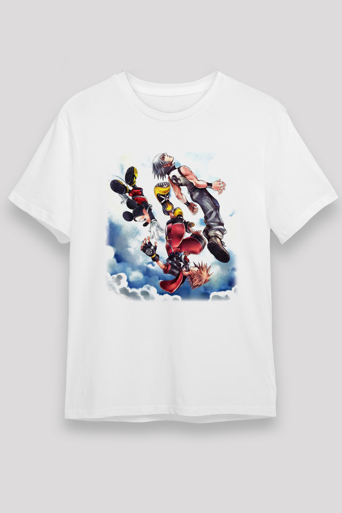 Kingdom Hearts Beyaz Unisex Tişört T-Shirt