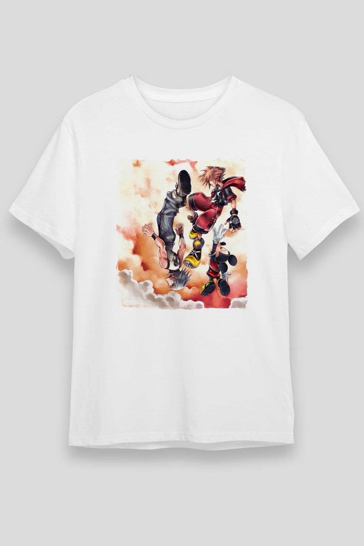 Kingdom Hearts Beyaz Unisex Tişört T-Shirt