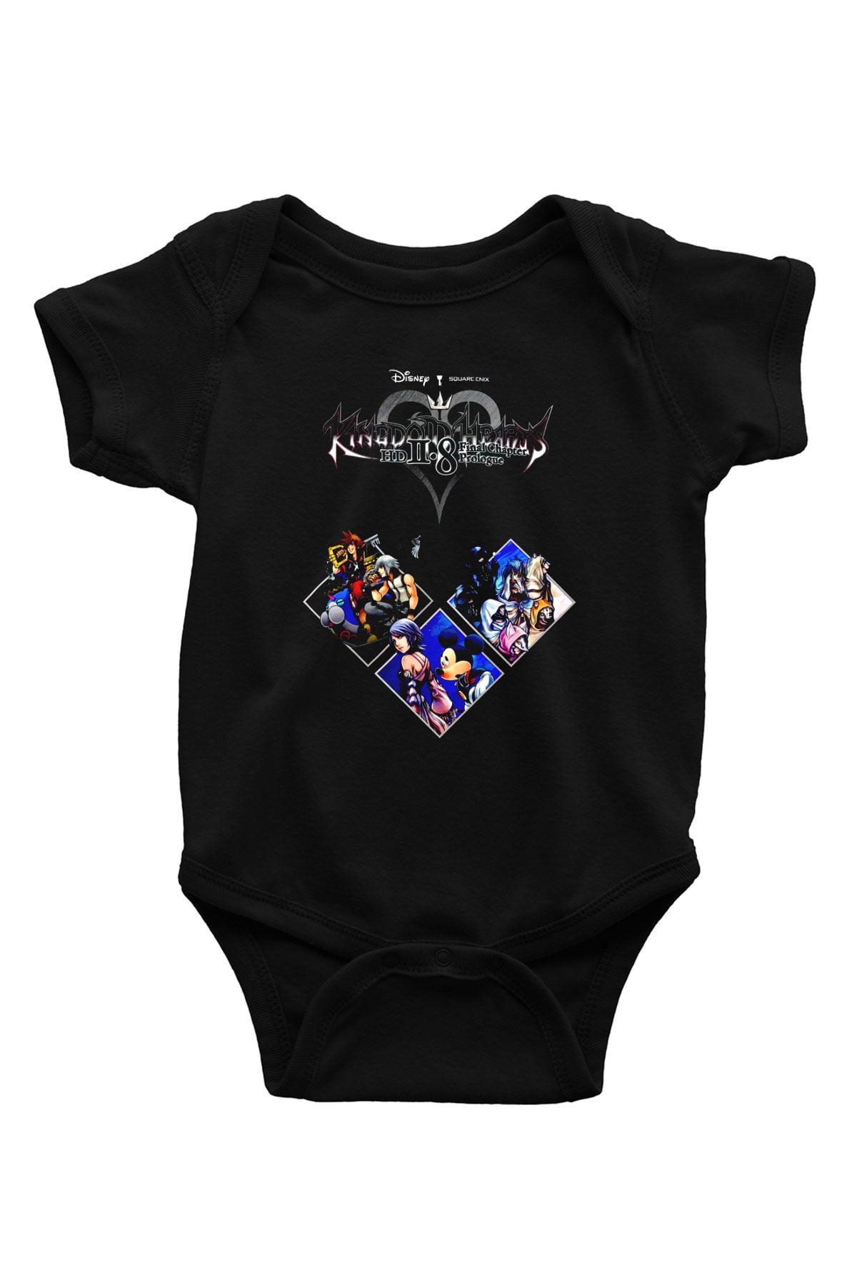 Kingdom Hearts Siyah Bebek Body - Zıbın