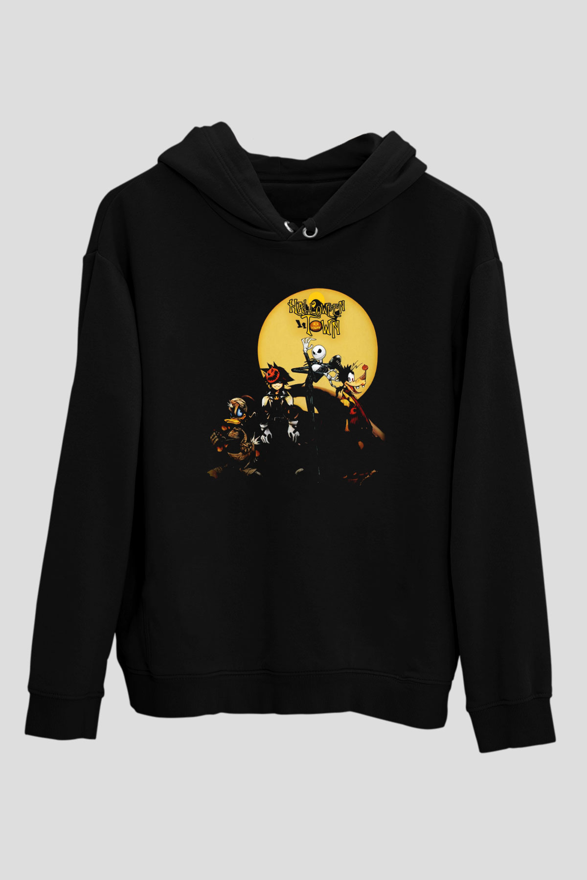 Kingdom Hearts Siyah Unisex Hoodie