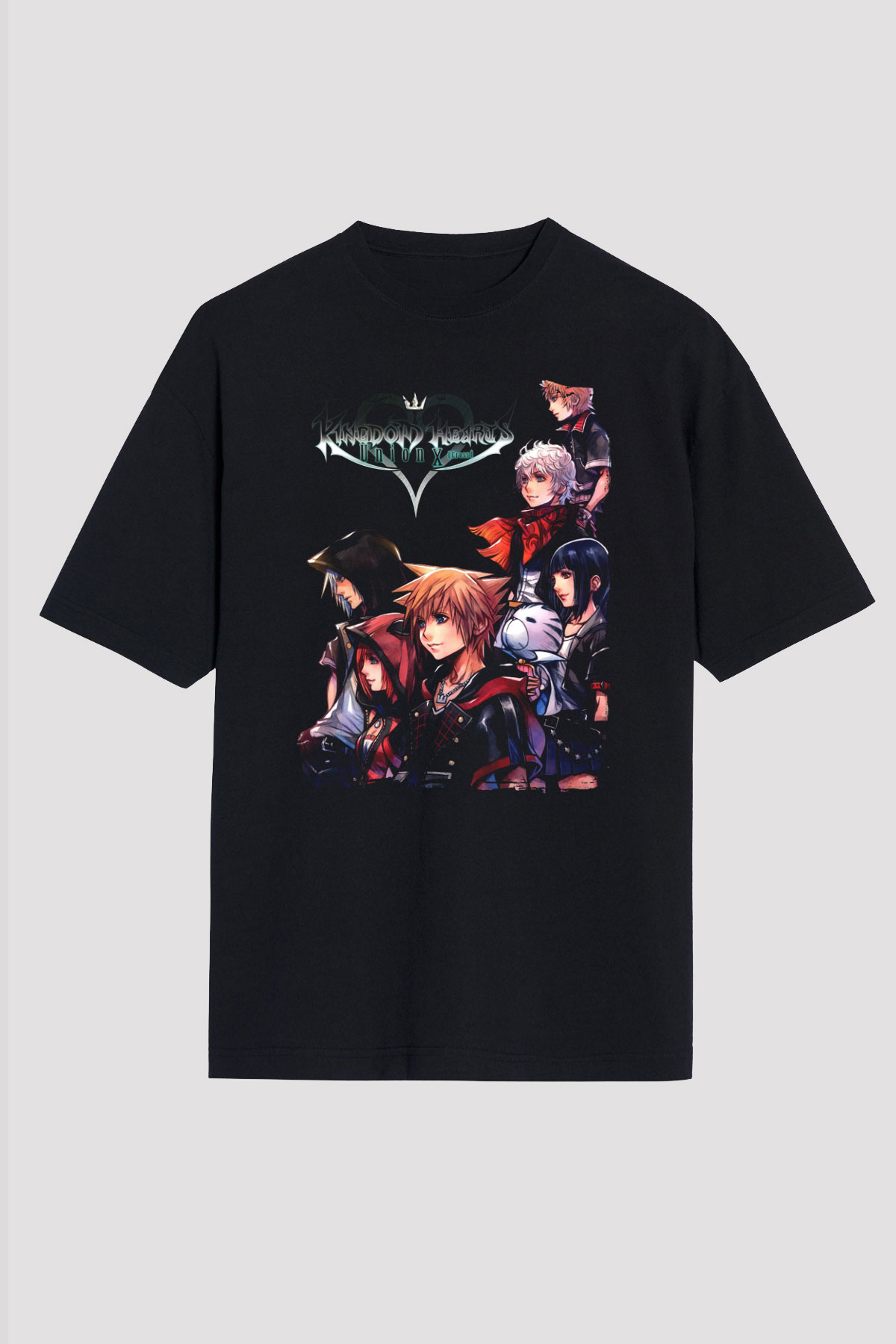 Kingdom Hearts Siyah Unisex Tişört T-Shirt