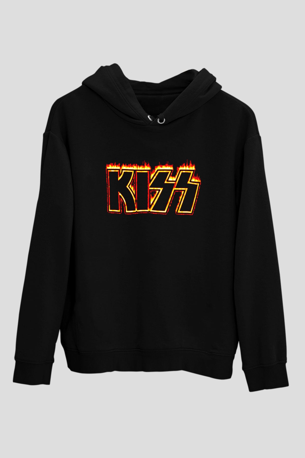 Kiss Siyah Unisex Hoodie