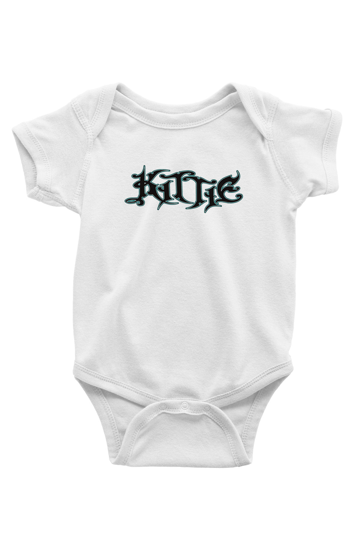Kittie Baskılı Beyaz Unisex Bebek Body - Zıbın