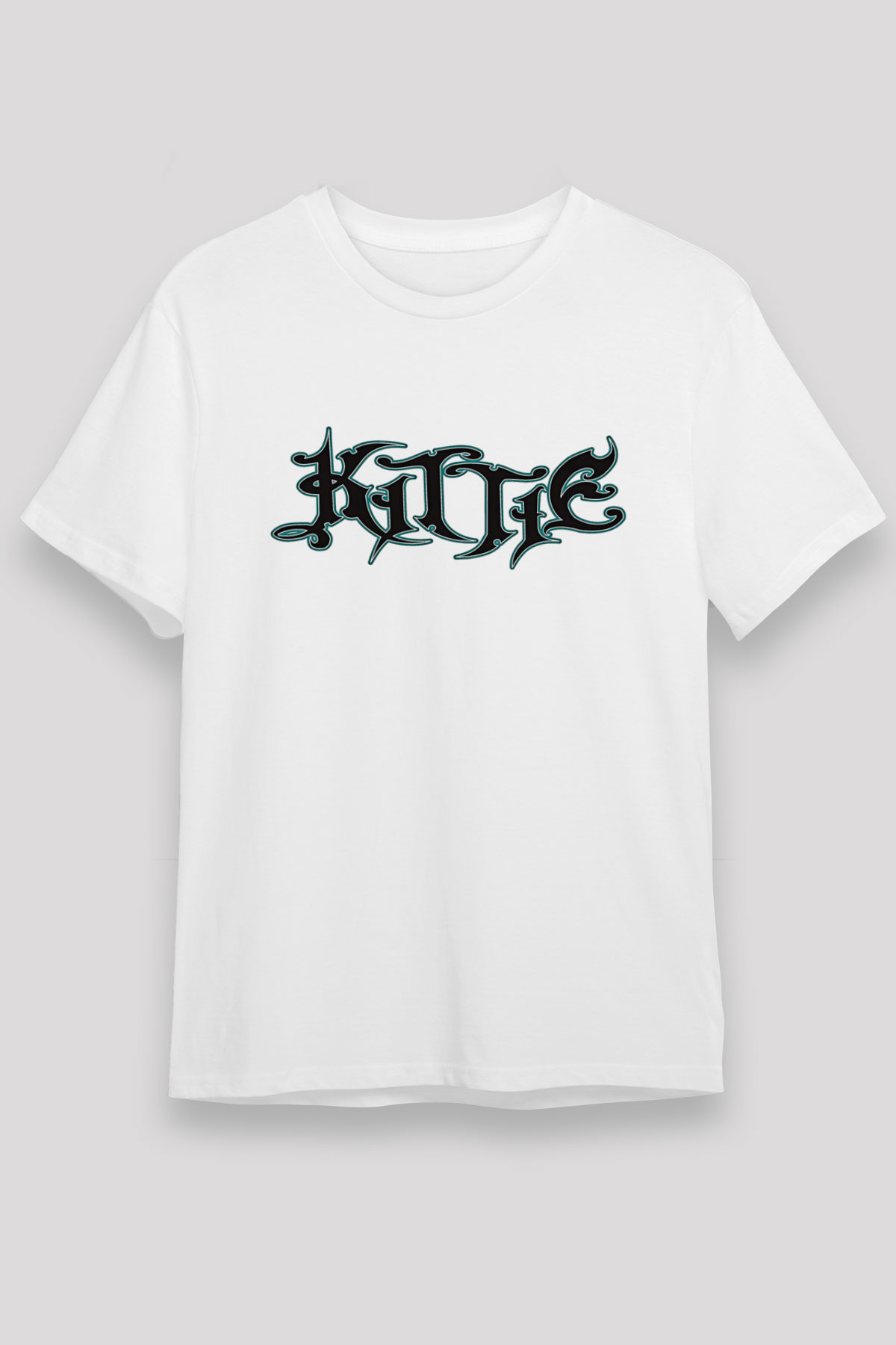 Kittie Baskılı Unisex Beyaz Tişört - Tshirt