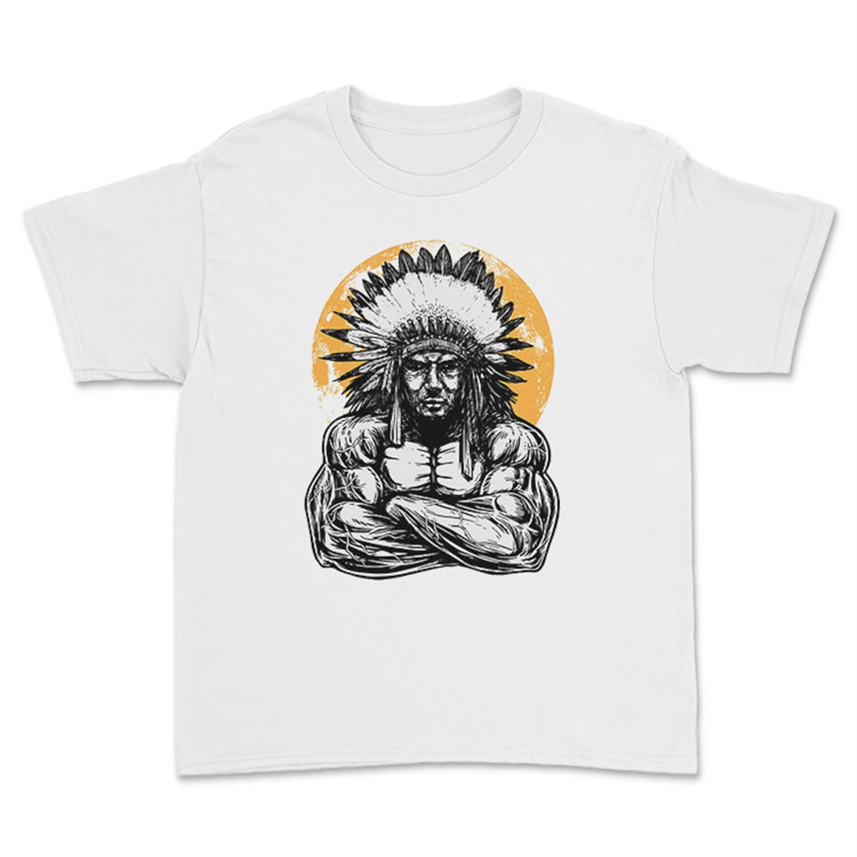 Kızılderili Unisex Çocuk Tişörtü Çocuk T-Shirt CCT2499