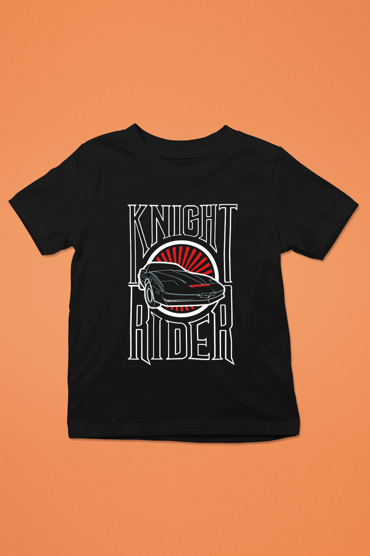 Knight Rider Siyah Unisex  Çocuk Tişört