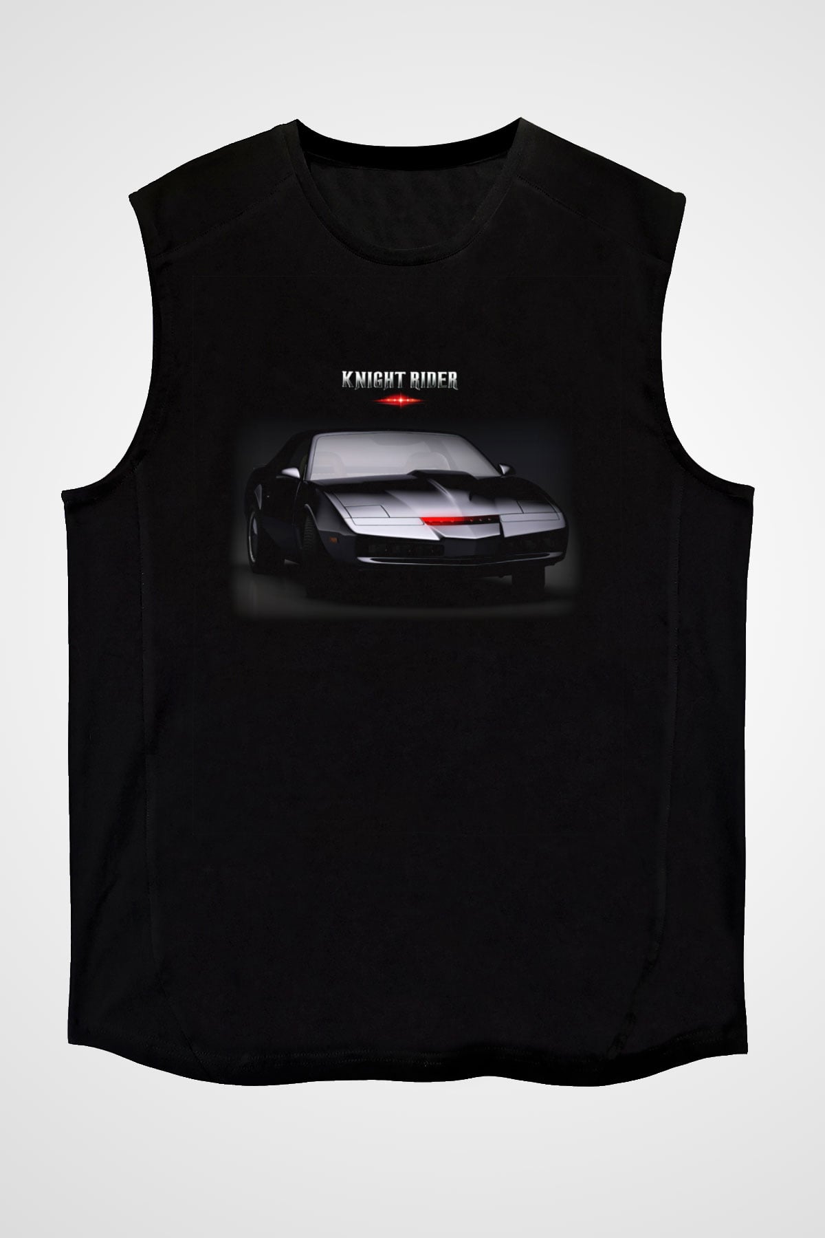 Knight Rider Siyah Unisex Kolsuz Tişört