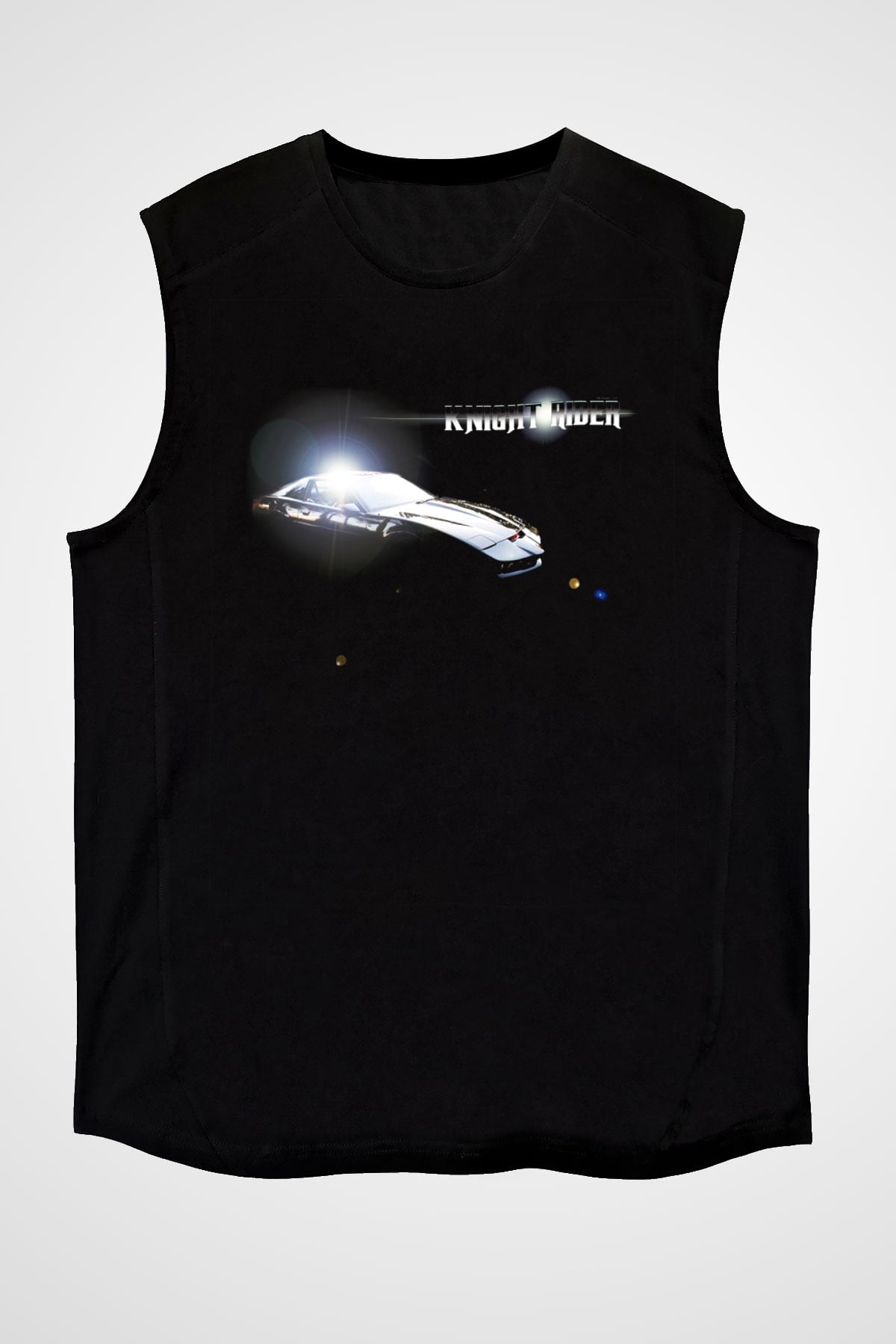 Knight Rider Siyah Unisex Kolsuz Tişört