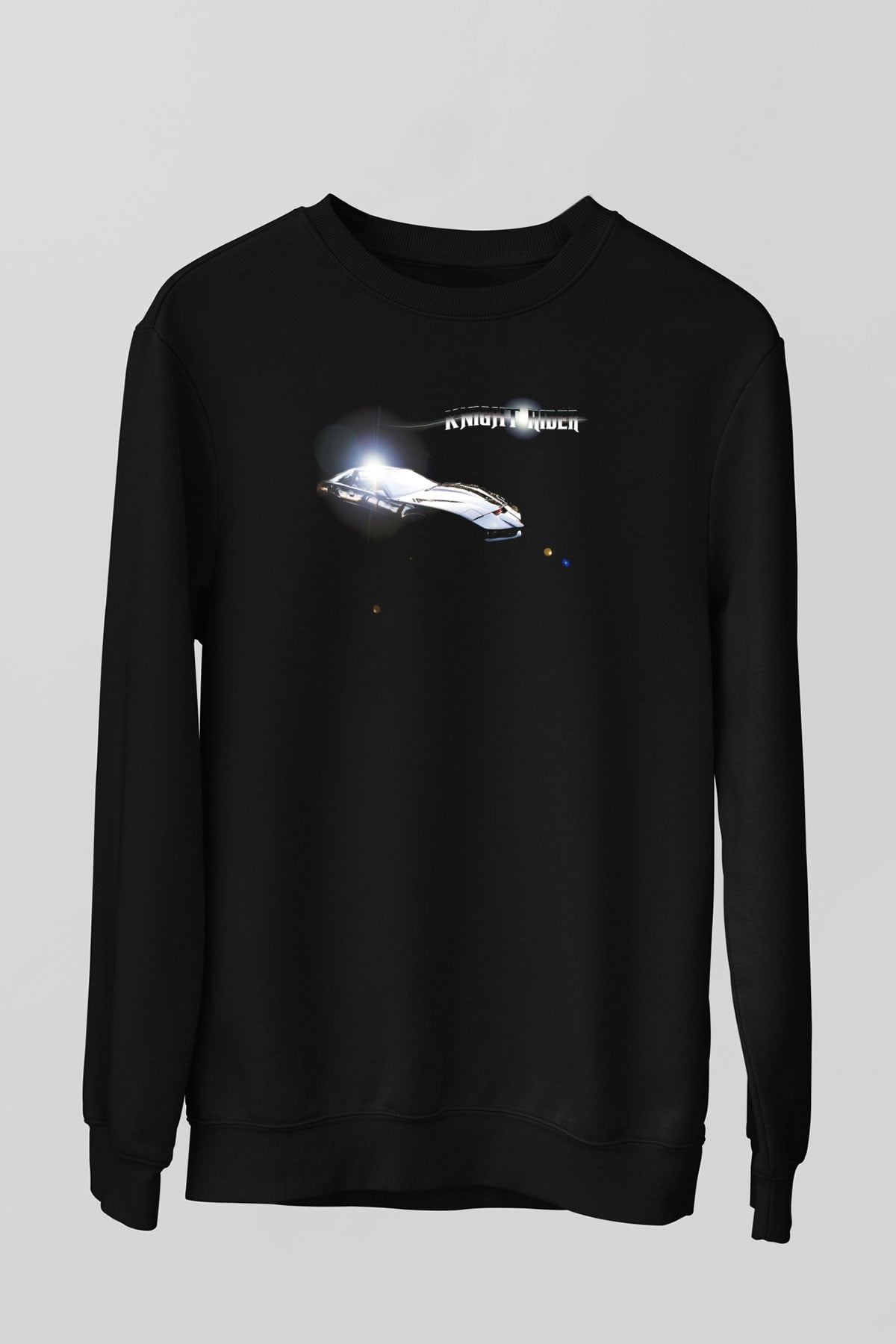 Knight Rider Siyah Unisex Sweatshirt