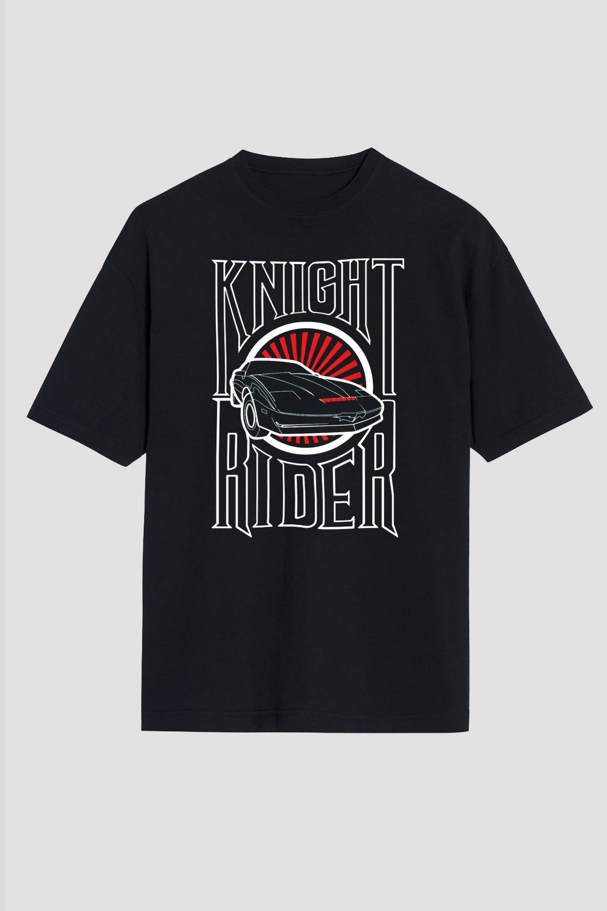 Knight Rider Siyah Unisex Tişört