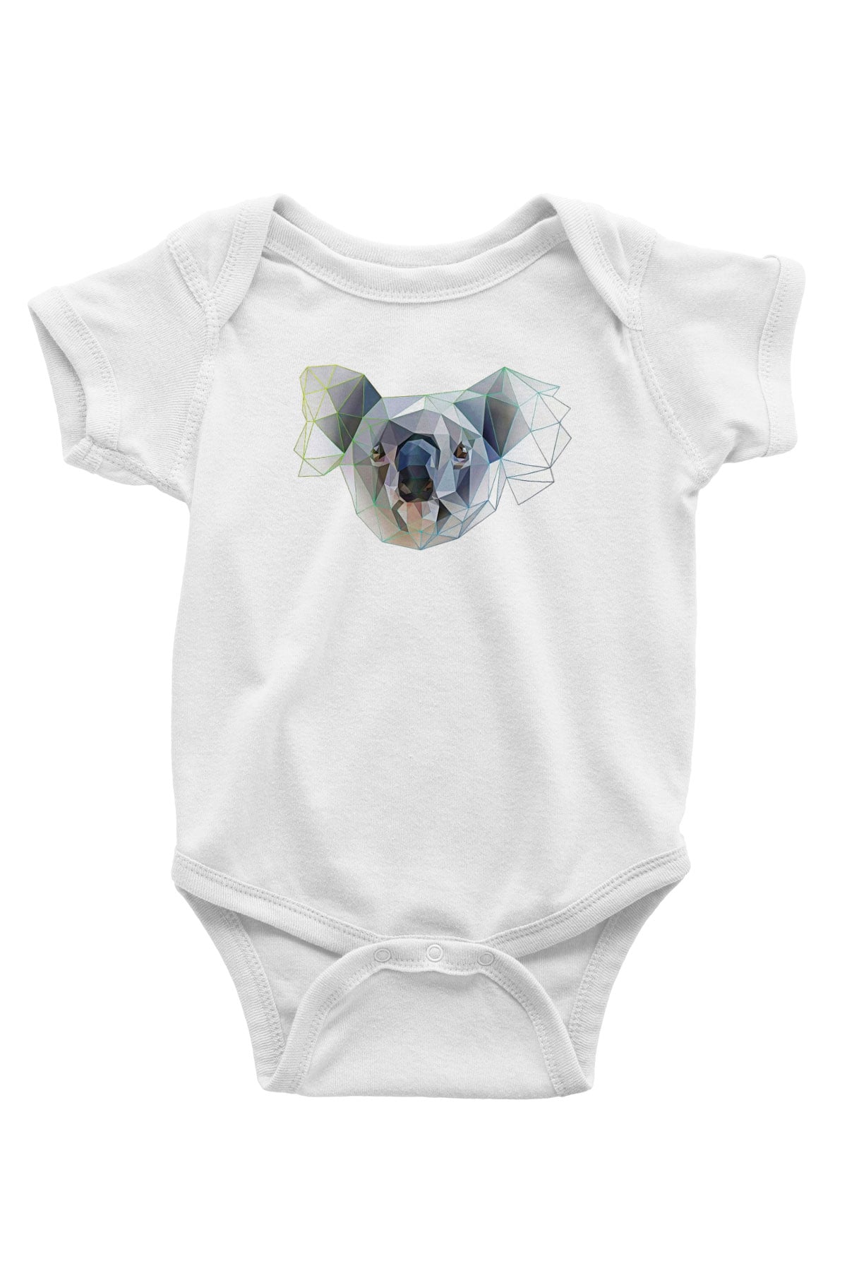 Koala Baskılı Beyaz Unisex Bebek Body - Zıbın