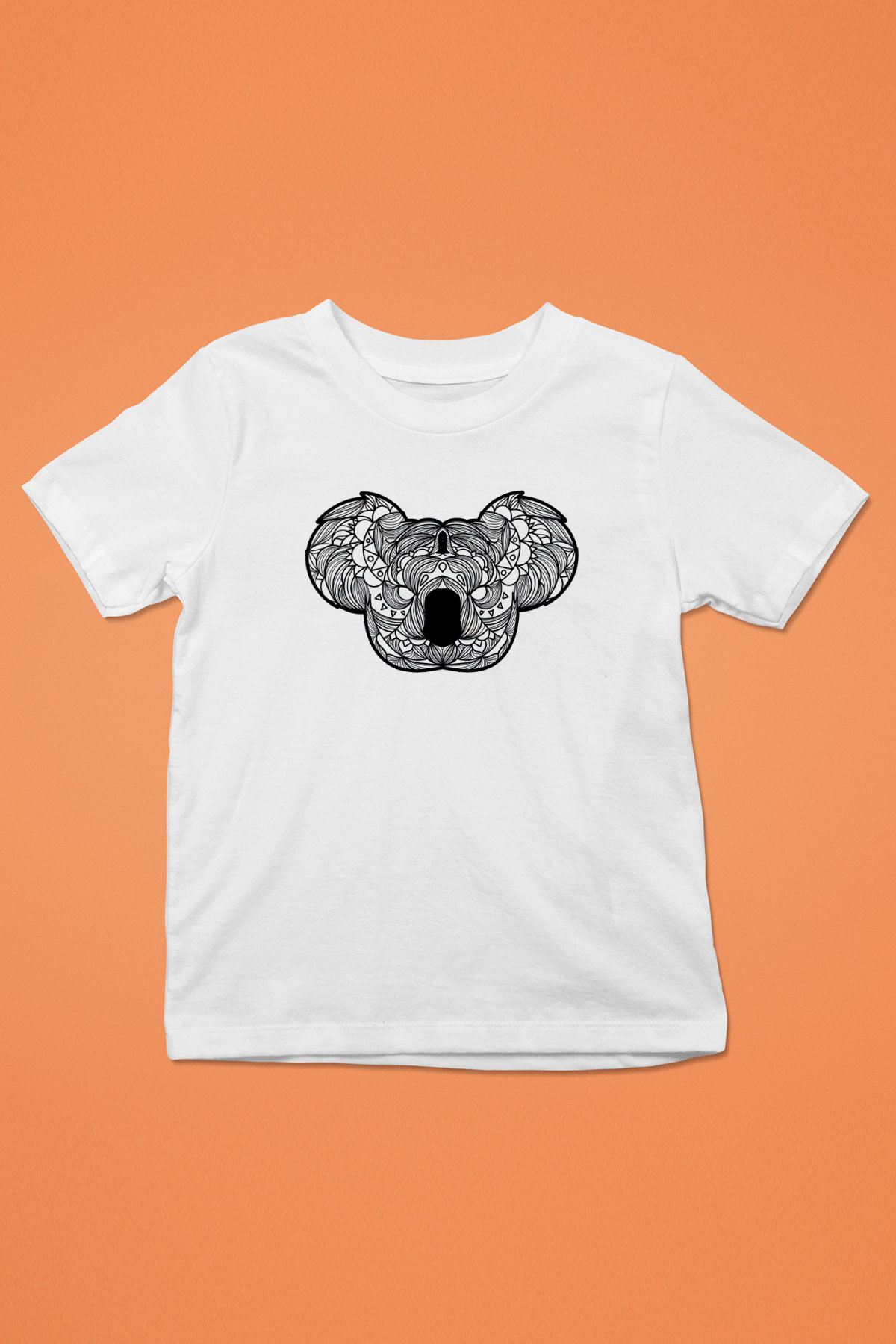 Koala Baskılı Beyaz Unisex Beyaz Çocuk Tişört - Tshirt