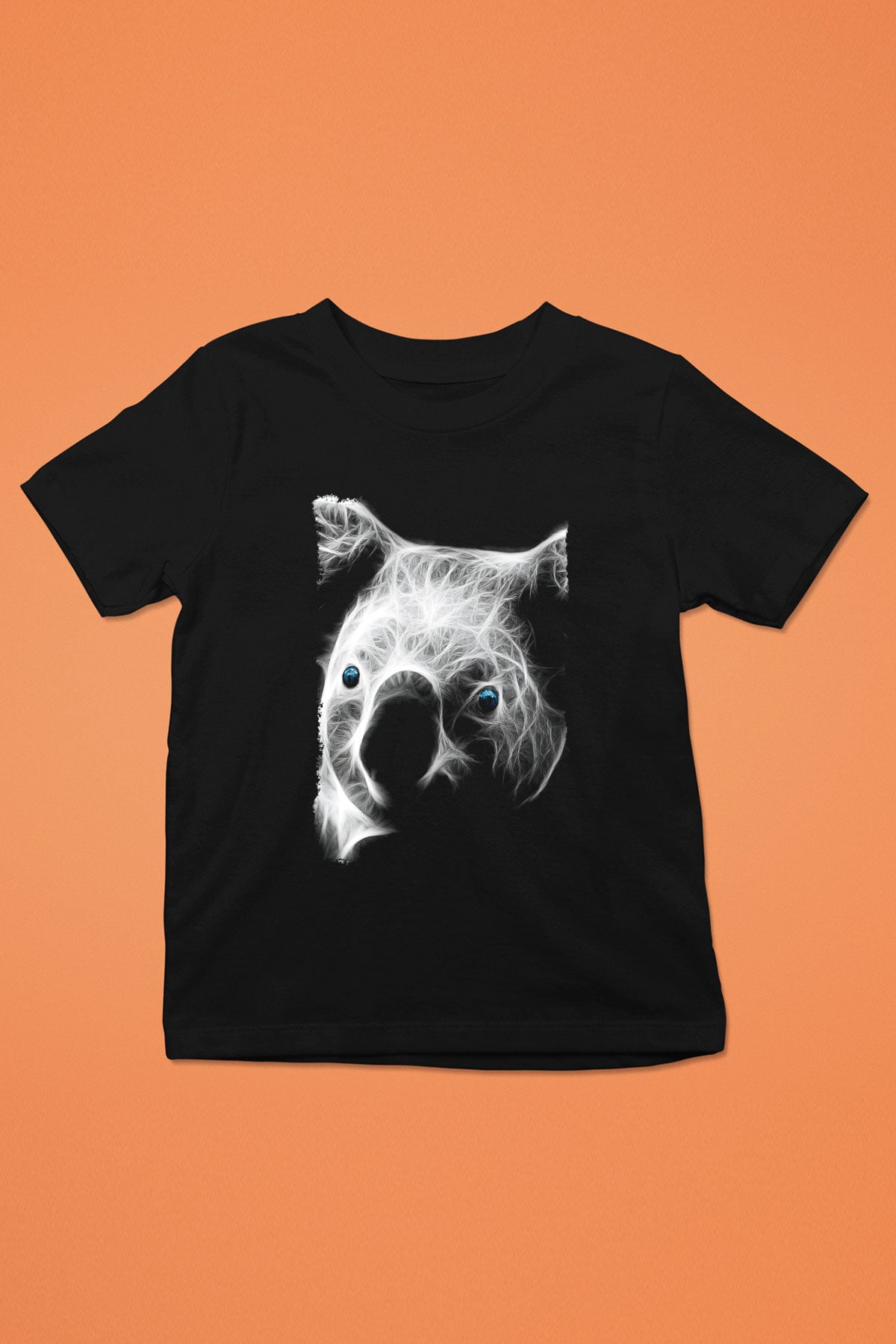 Koala Baskılı Unisex Siyah Çocuk Tişört - Tshirt