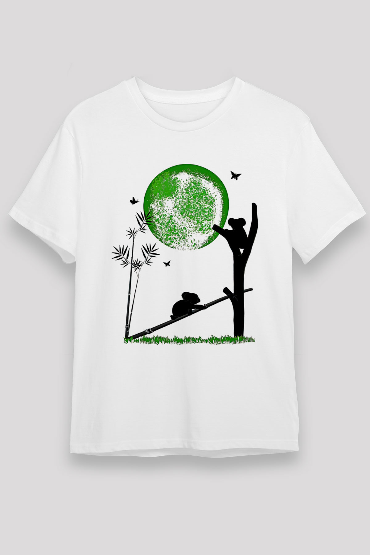 Koala Unisex Baskılı Beyaz Tişört - Tshirt