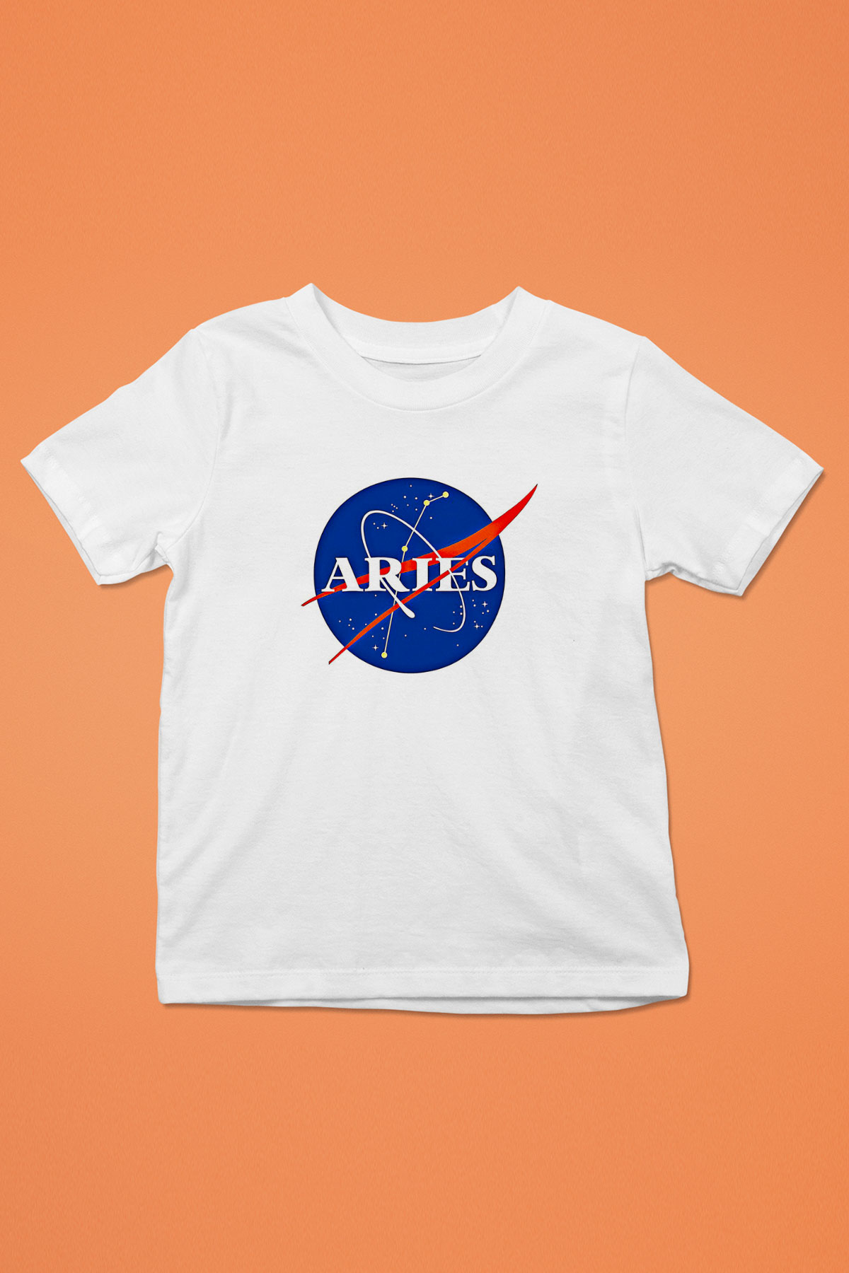 Koç Burcu Baskılı Beyaz Unisex Beyaz Çocuk Tişört - Tshirt