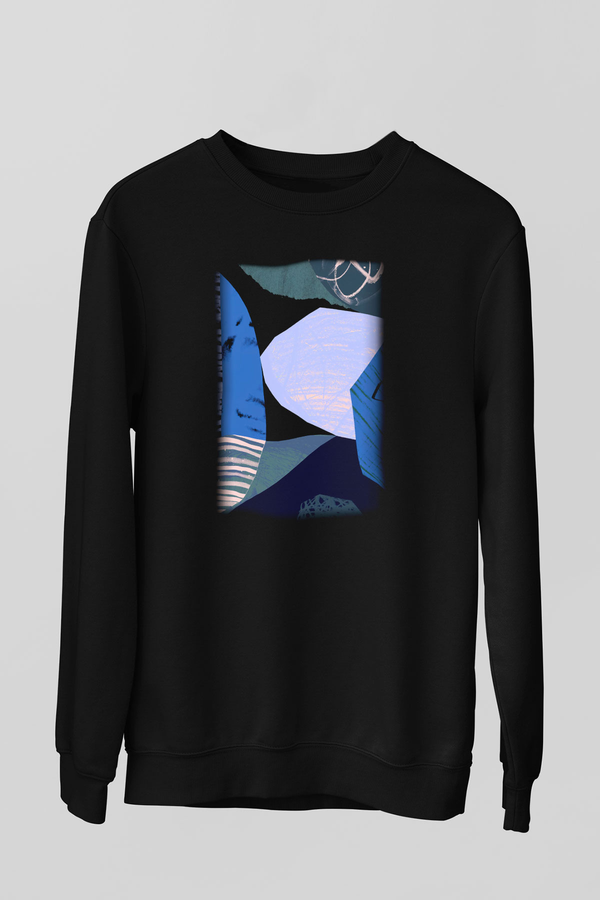 Kolaj Siyah Unisex Sweatshirt