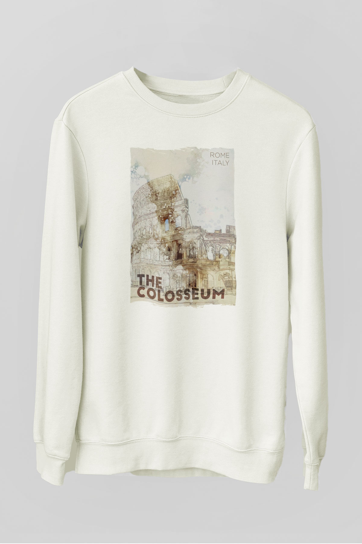 Kolezyum Beyaz Unisex Sweatshirt