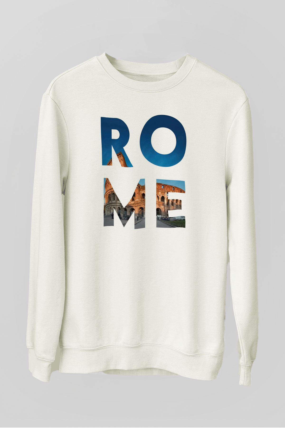 Kolezyum Beyaz Unisex Sweatshirt