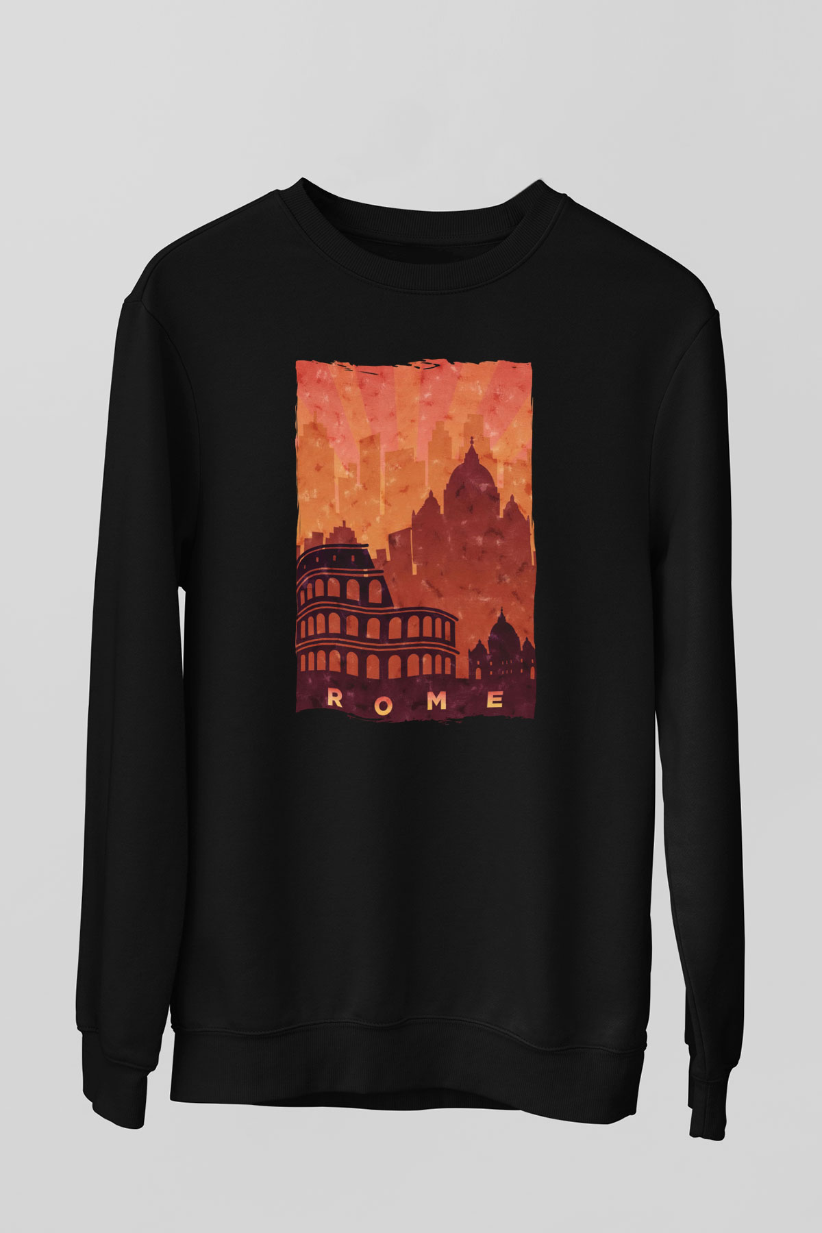 Kolezyum Siyah Unisex Sweatshirt
