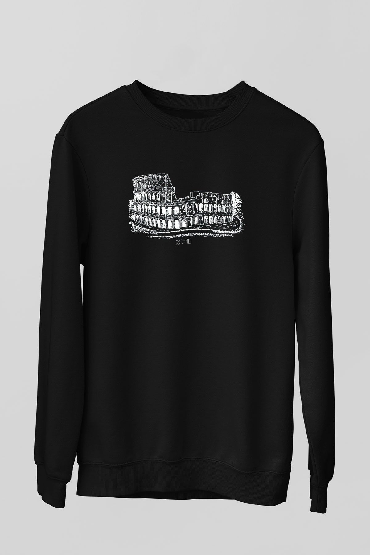 Kolezyum Siyah Unisex Sweatshirt