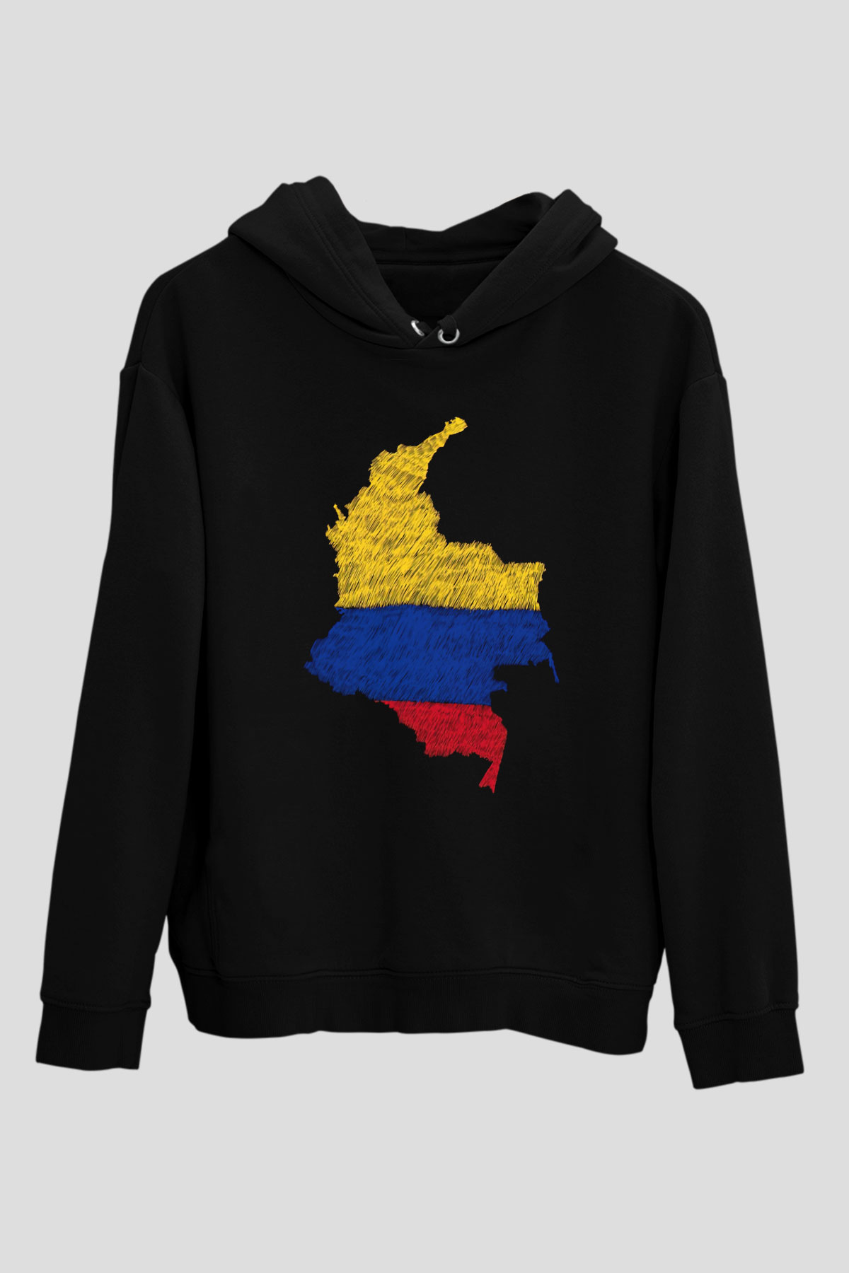 Kolombiya Siyah Unisex Hoodie