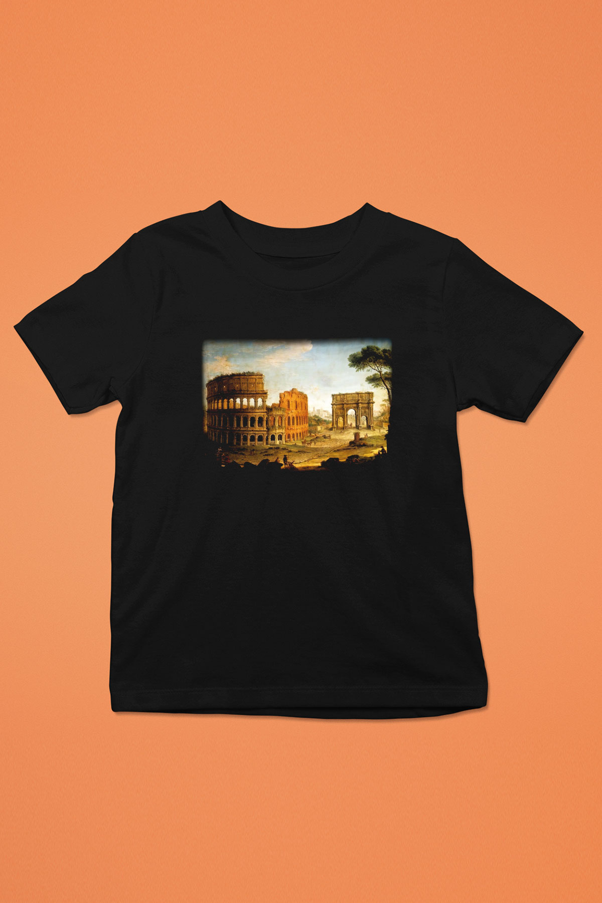Konstantin takı Baskılı Siyah Unisex Çocuk Tişört