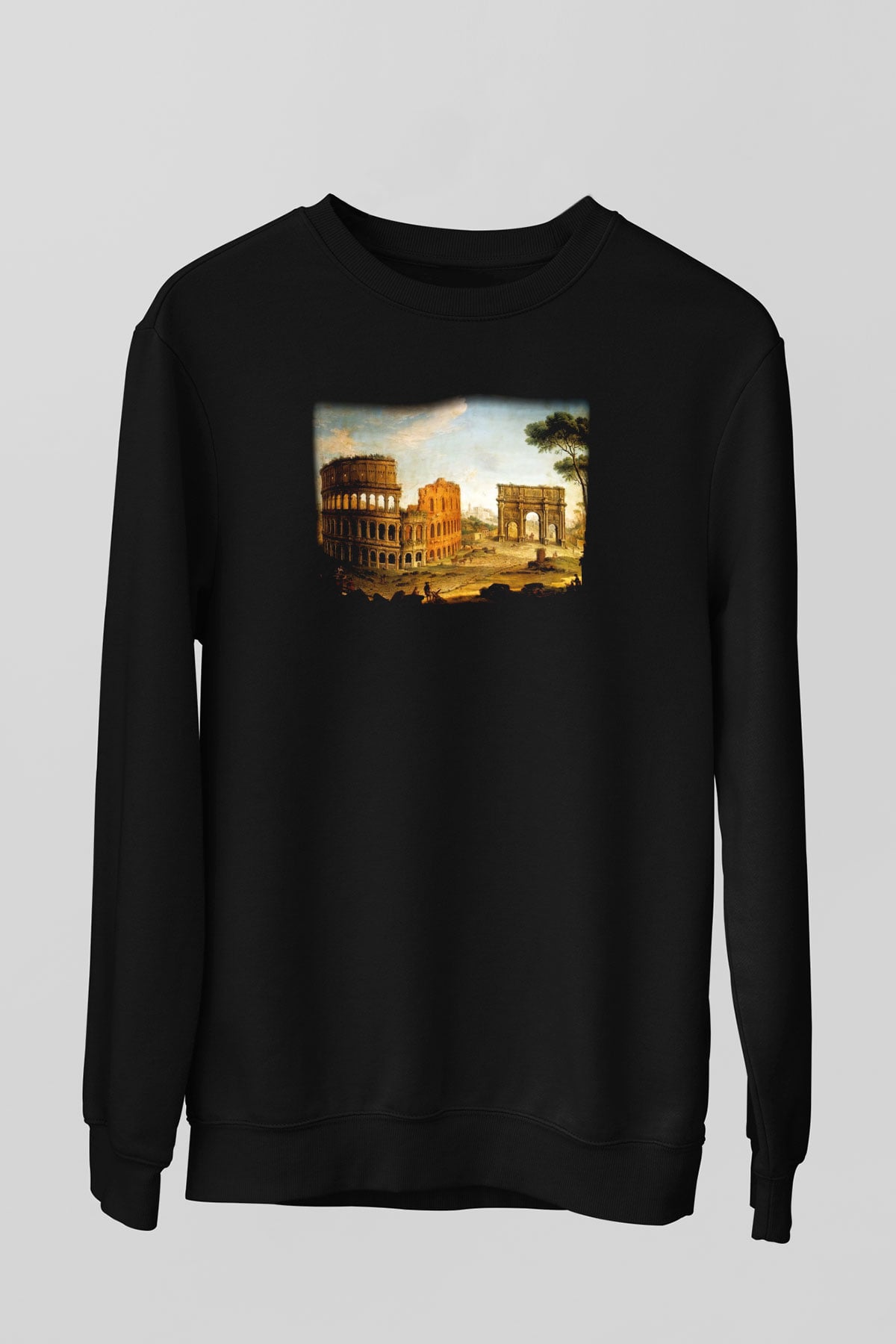 Konstantin takı Siyah Unisex Sweatshirt
