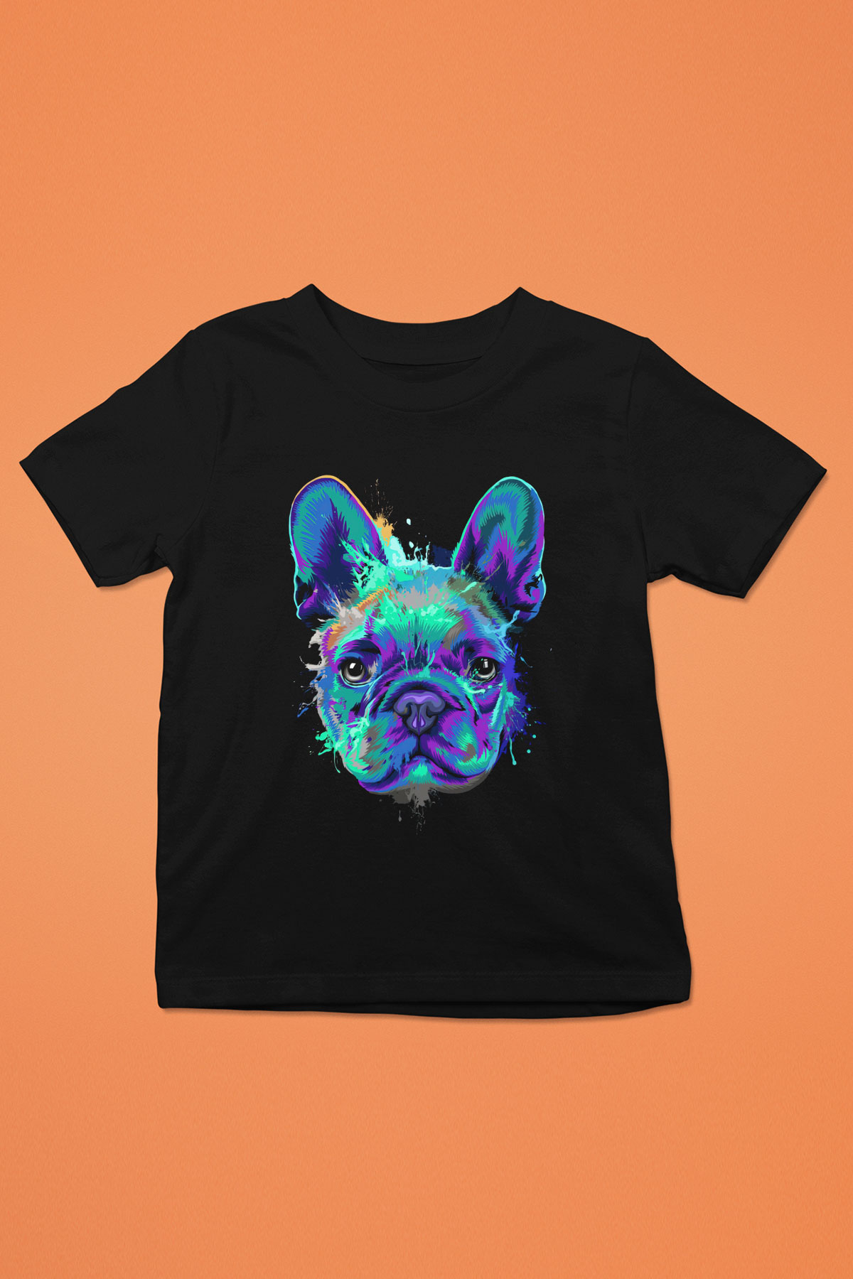 Köpek Siyah Unisex Çocuk Tişört